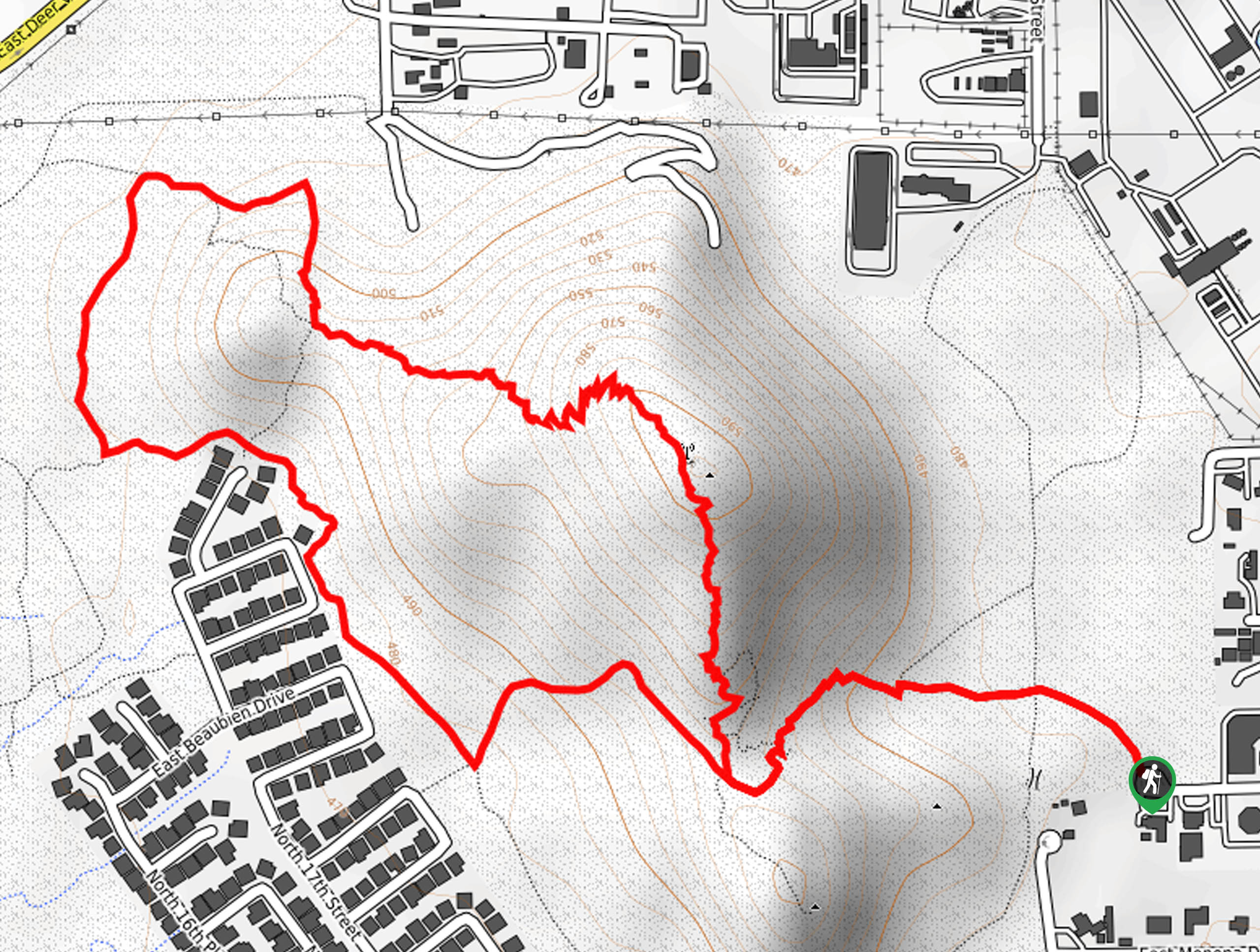 Scarlett Canyon Hike Map
