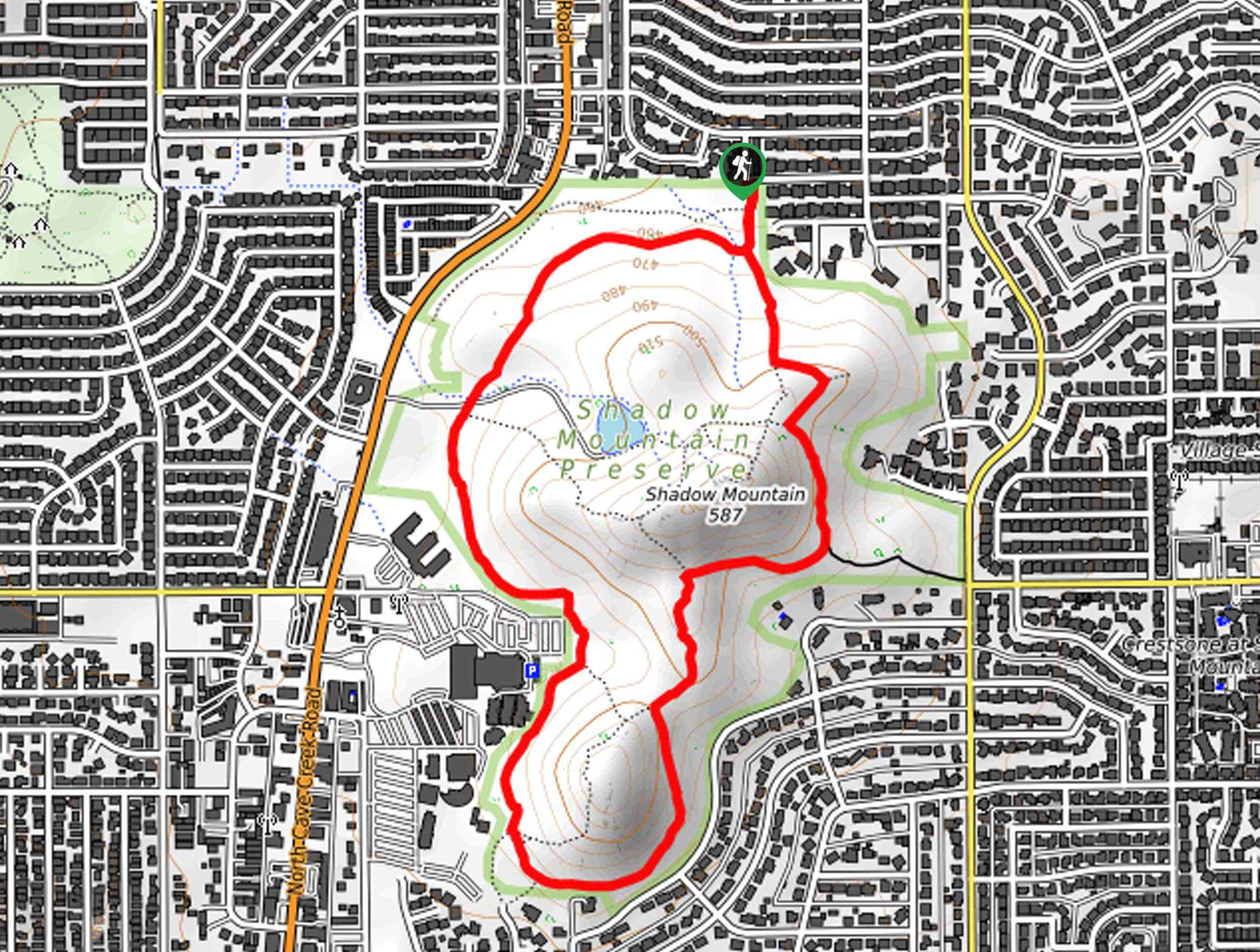 Shadow Mountain Trail Map