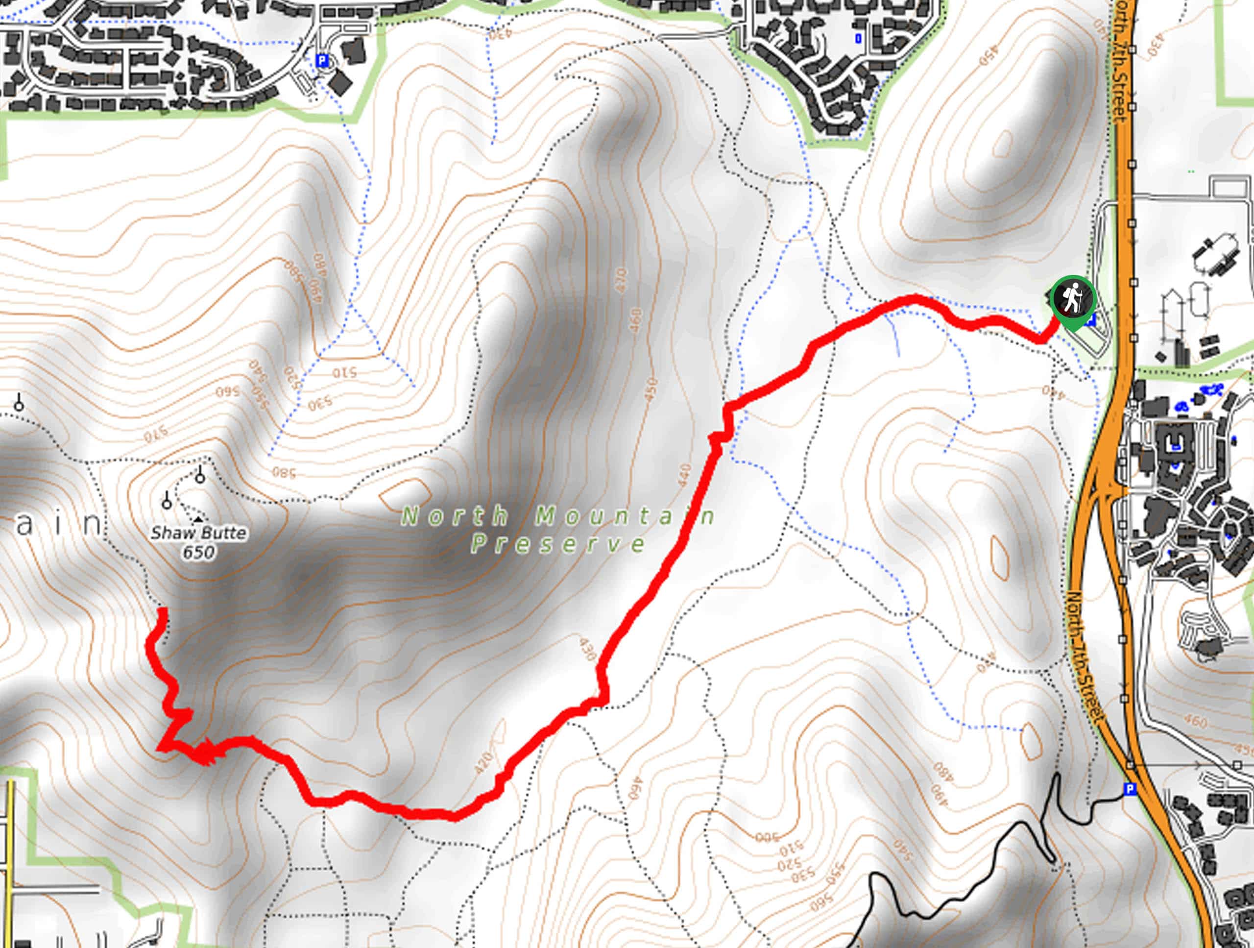 Trail 306 via Trail 100 Map