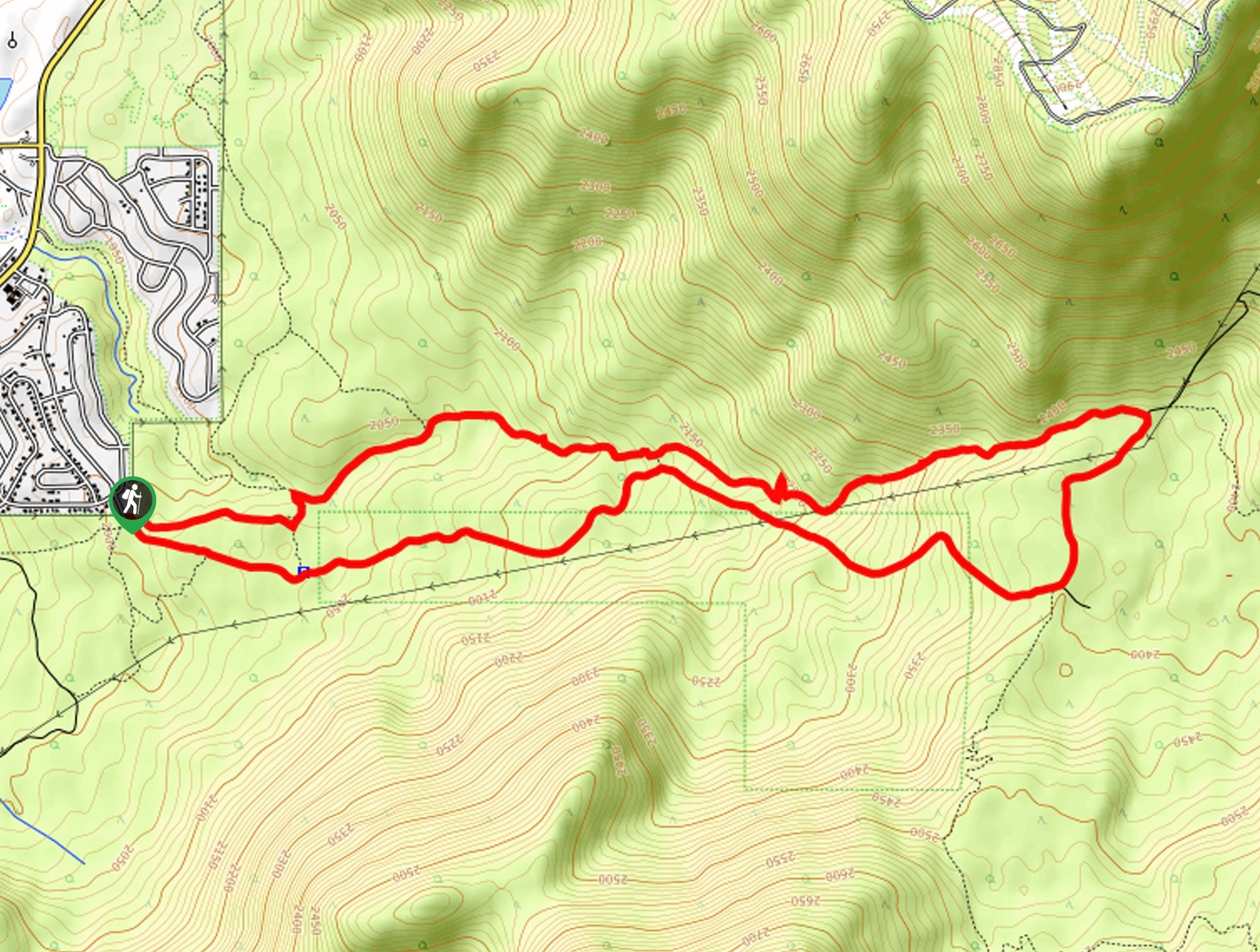 High Meadows and Cold Creek Loop Map