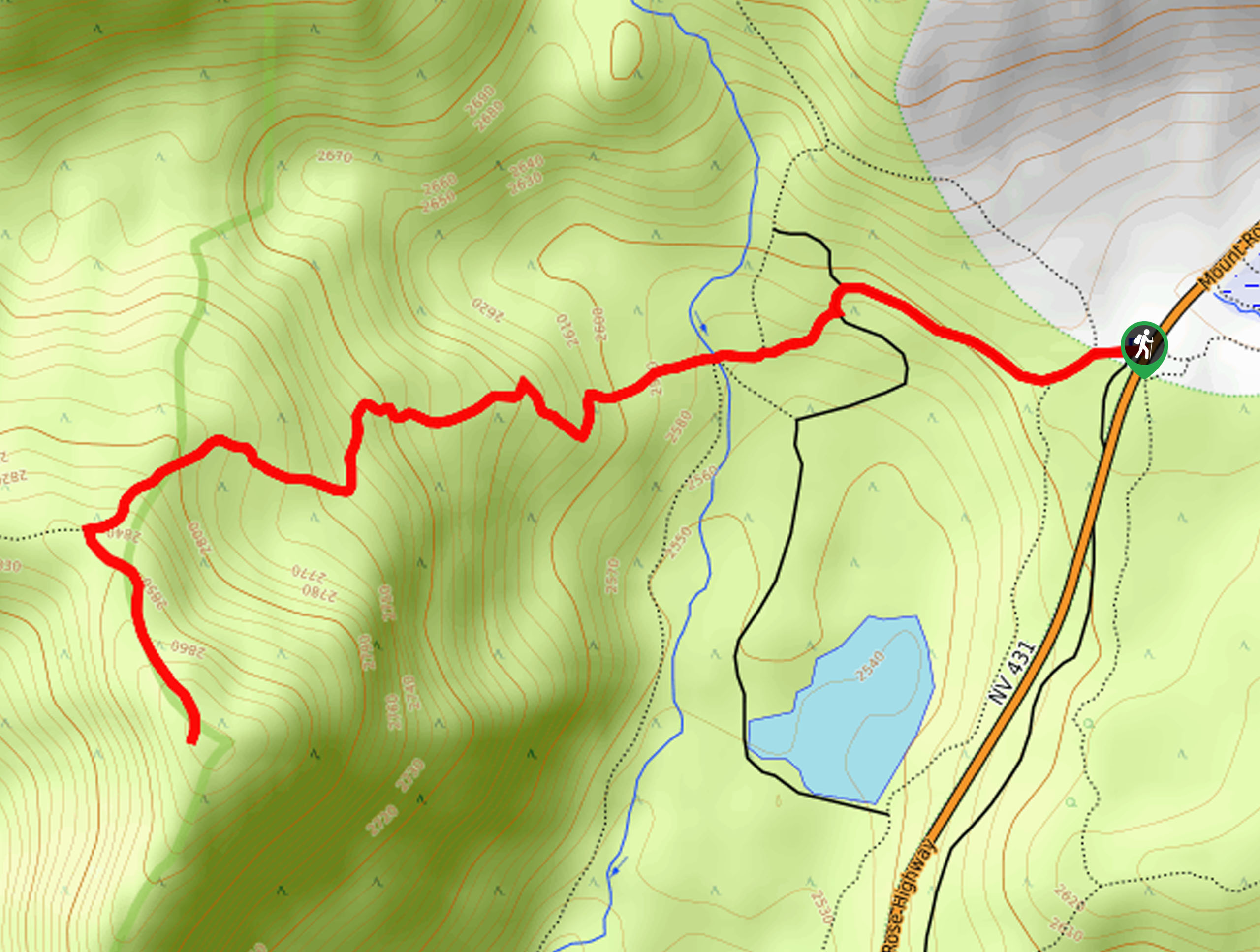 Pats Knob Hike Map