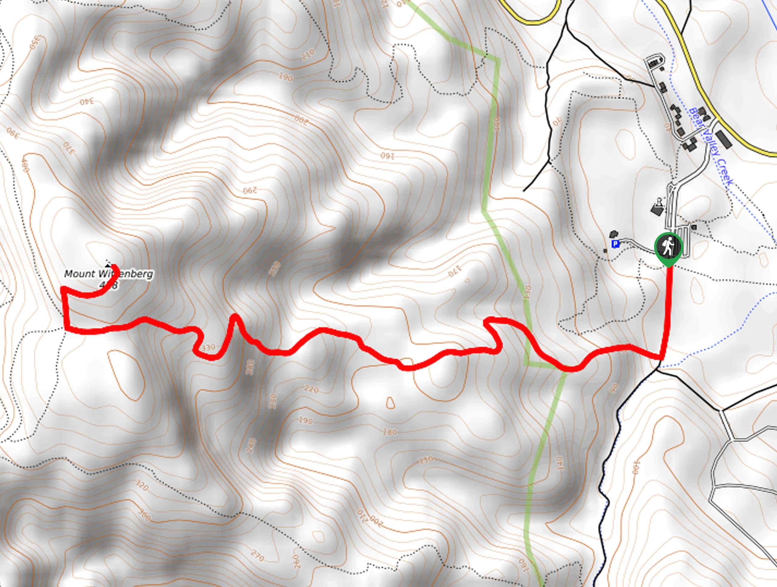 Mount Wittenburg Trail Map