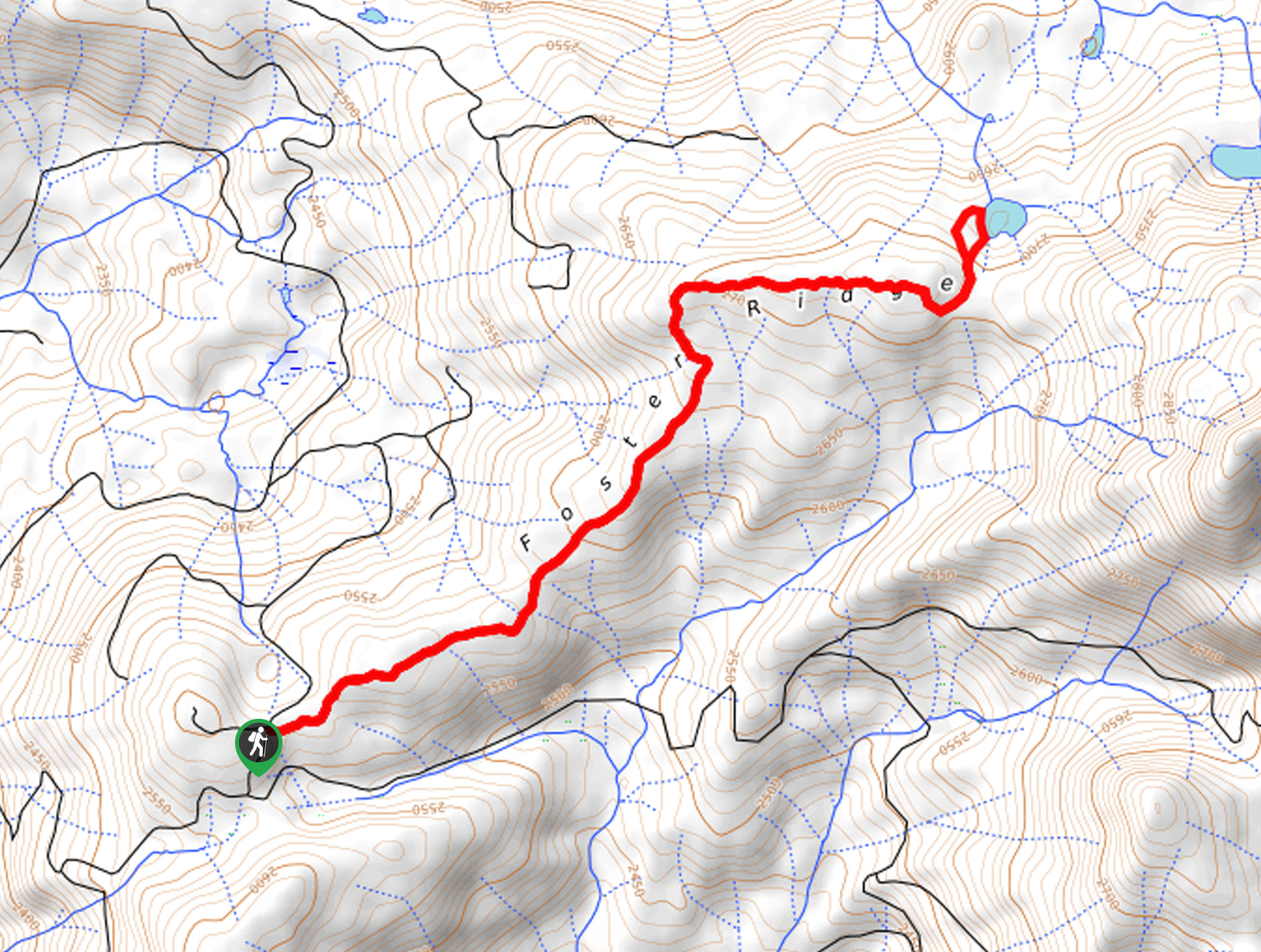 Brewer Lake Trail Map