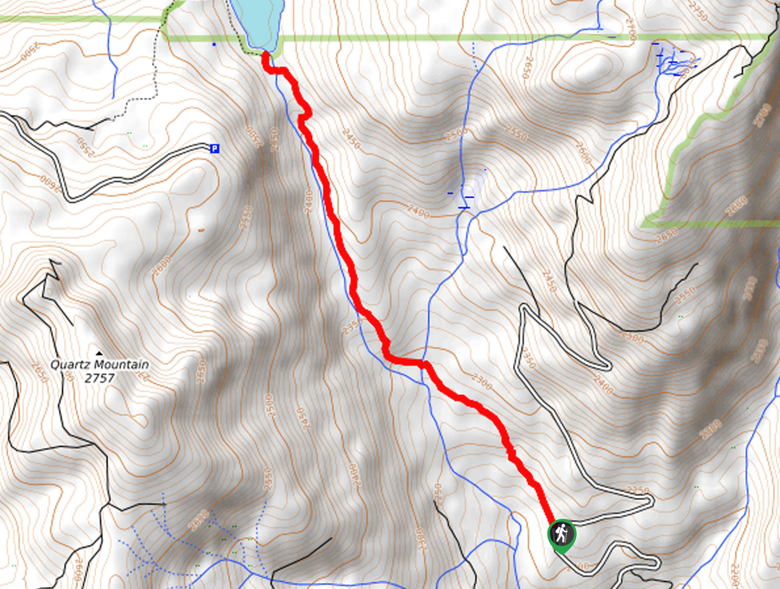 Chiquito Pass Trail Map