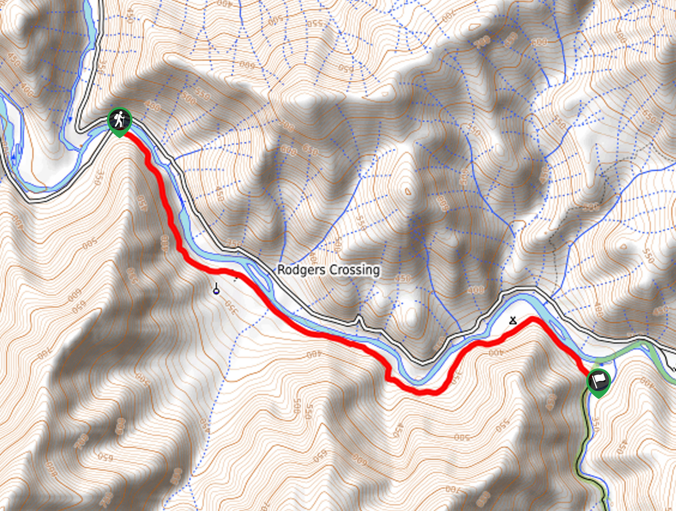 Davis Flat Trail Map