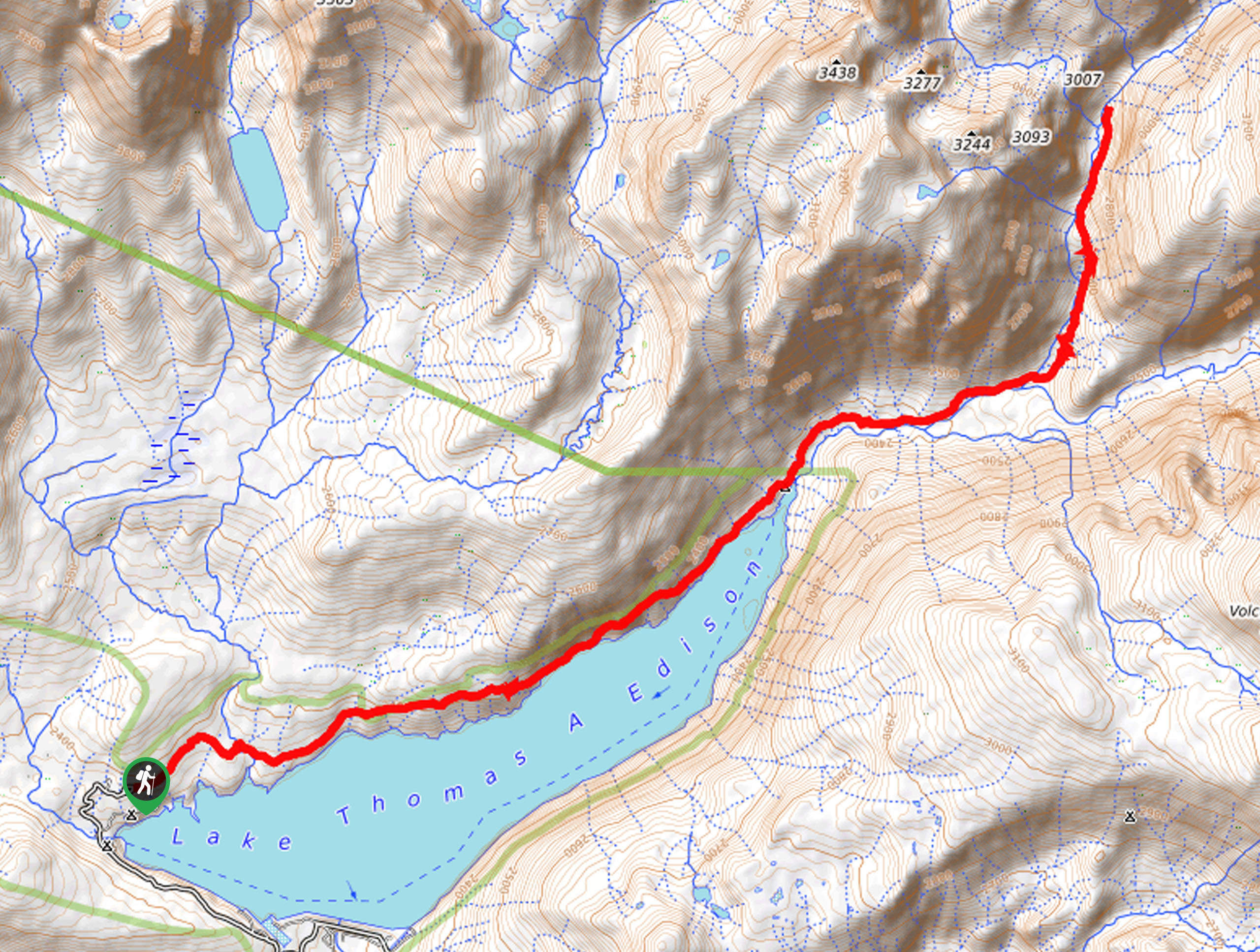 Mono Creek Trail Map