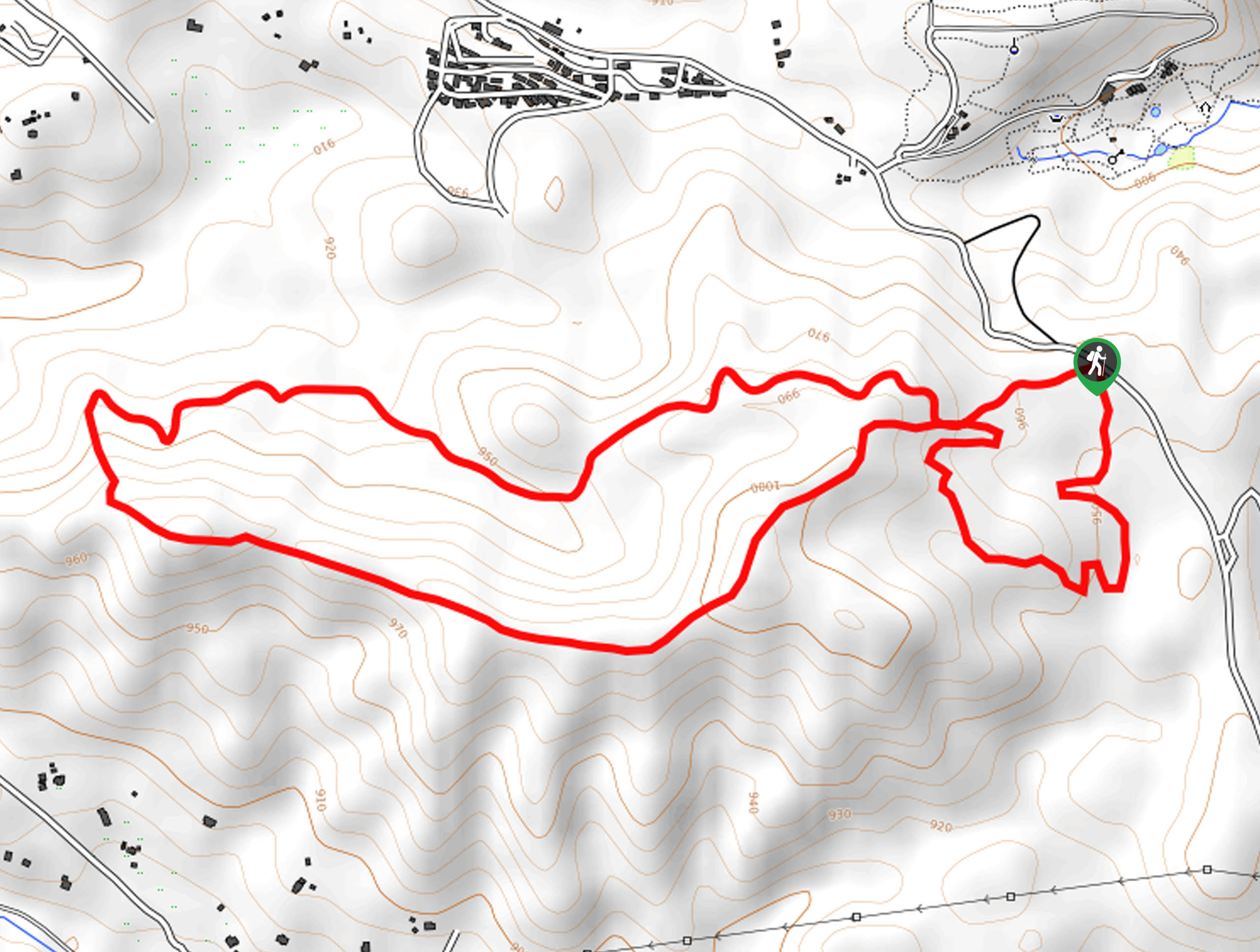 Long Gulch Ridge Loop Map