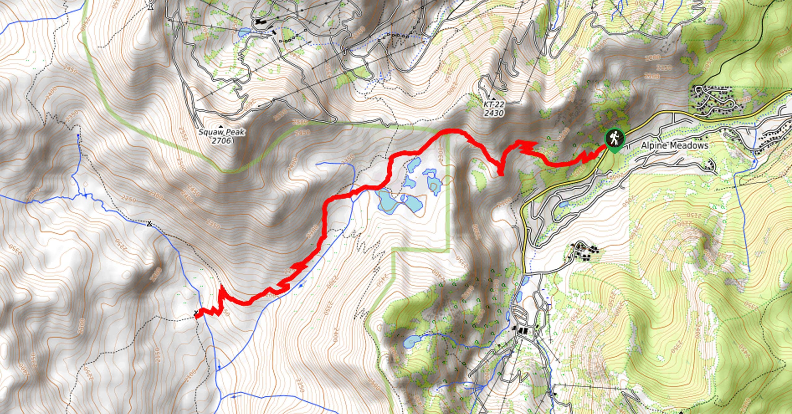 Whiskey Creek Camp Trail Map