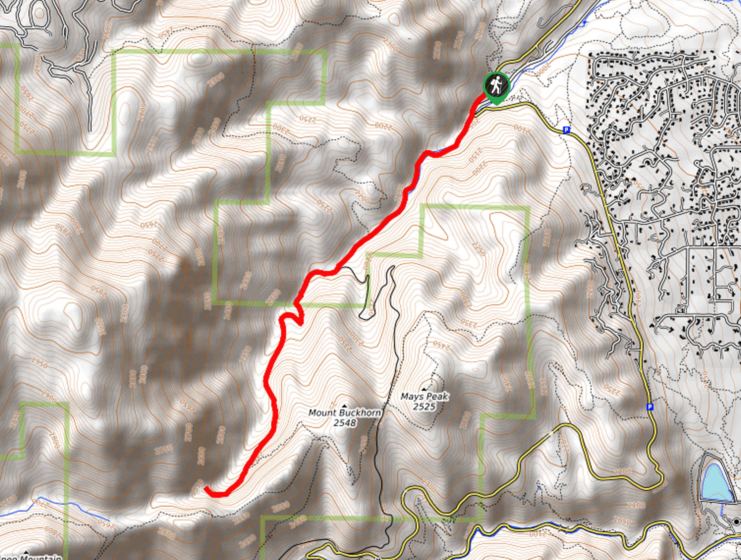 Bear Creek Trail 666 Map