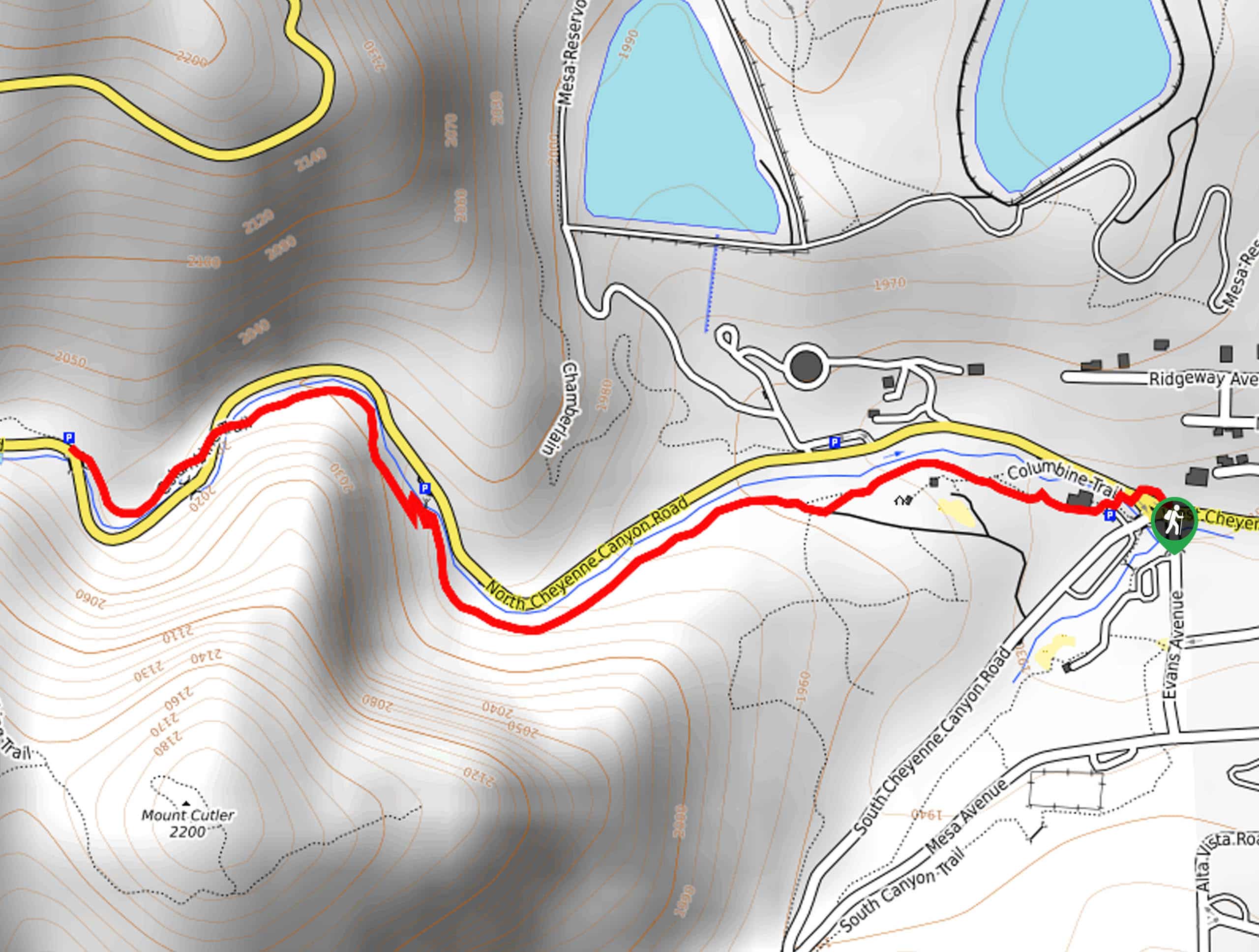 Lower Columbine Trail Map