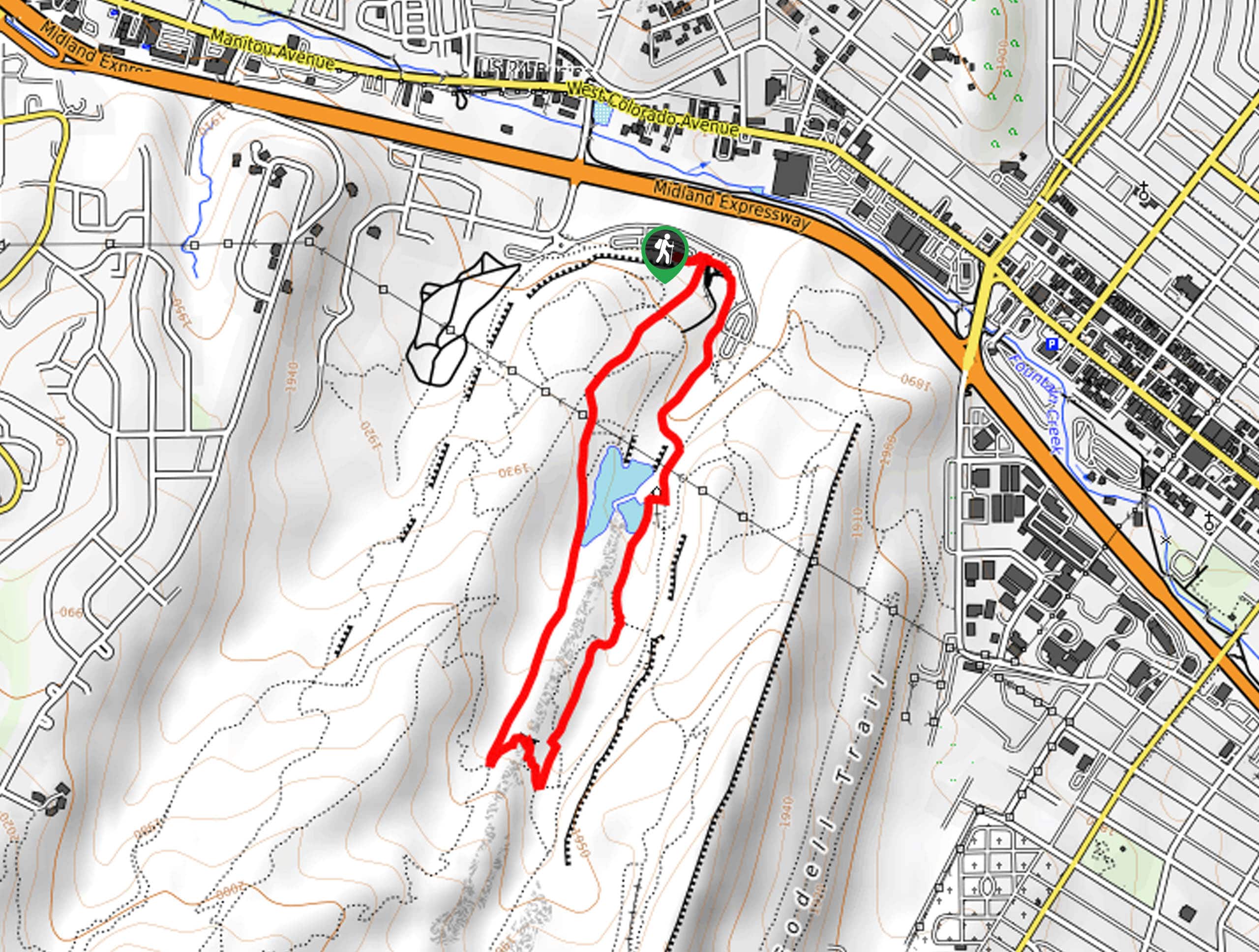 Mesa, Greenlee, and Red Rock Canyon Loop Map