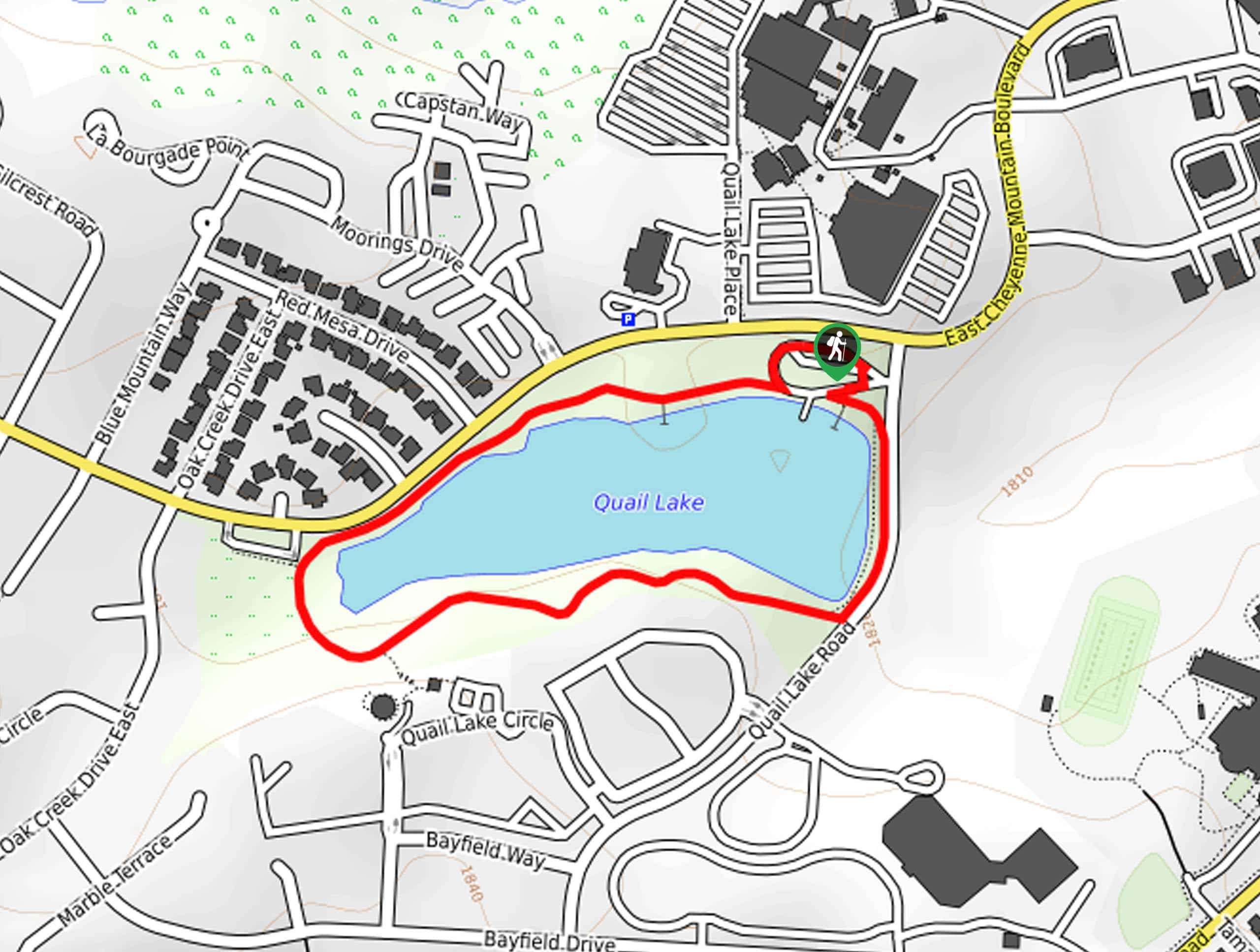 Quail Lake Trail Map