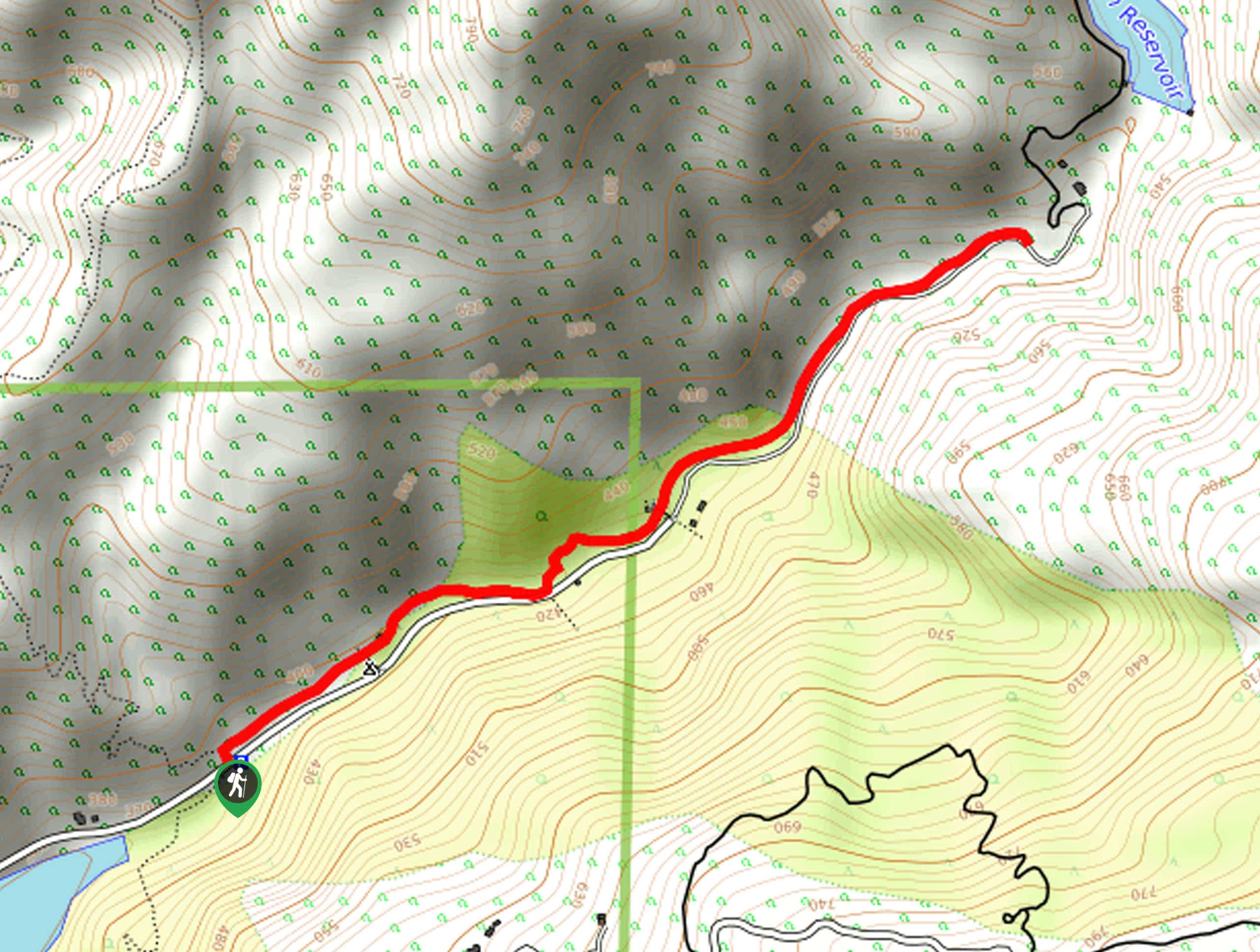 Big Dalton Canyon Trail Map
