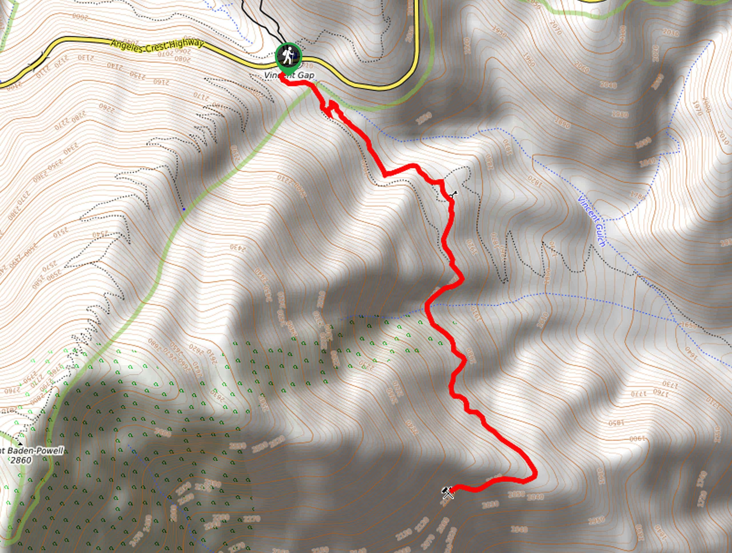 Big Horn Mine Trail Map