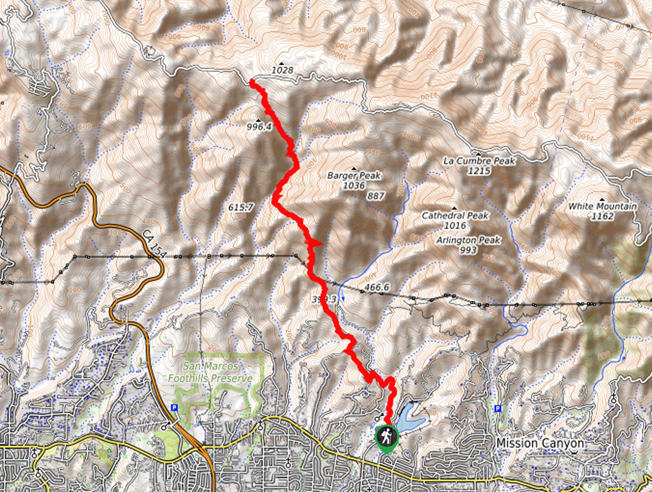 Arroyo Burro Trail Map