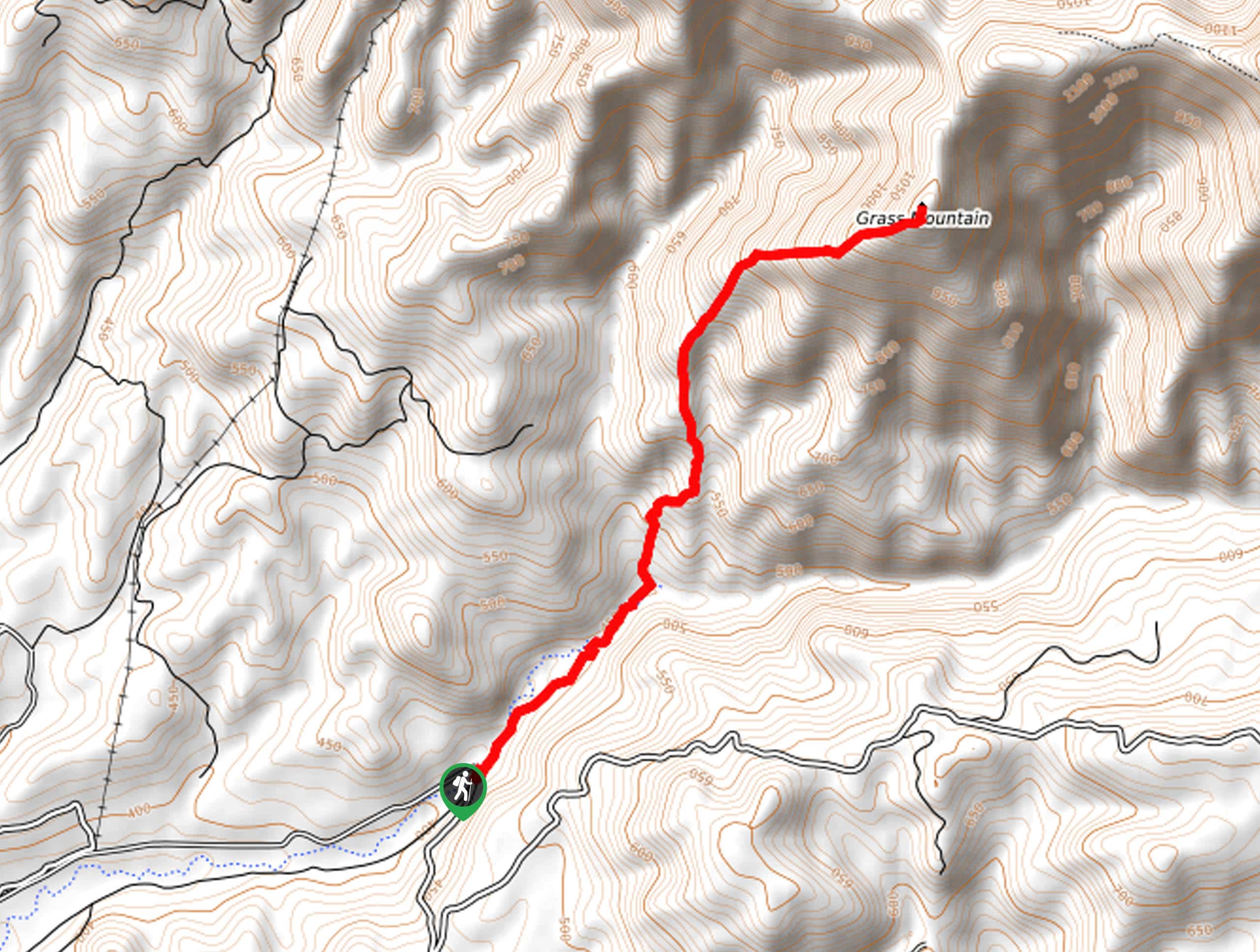 Grass Mountain Trail Map