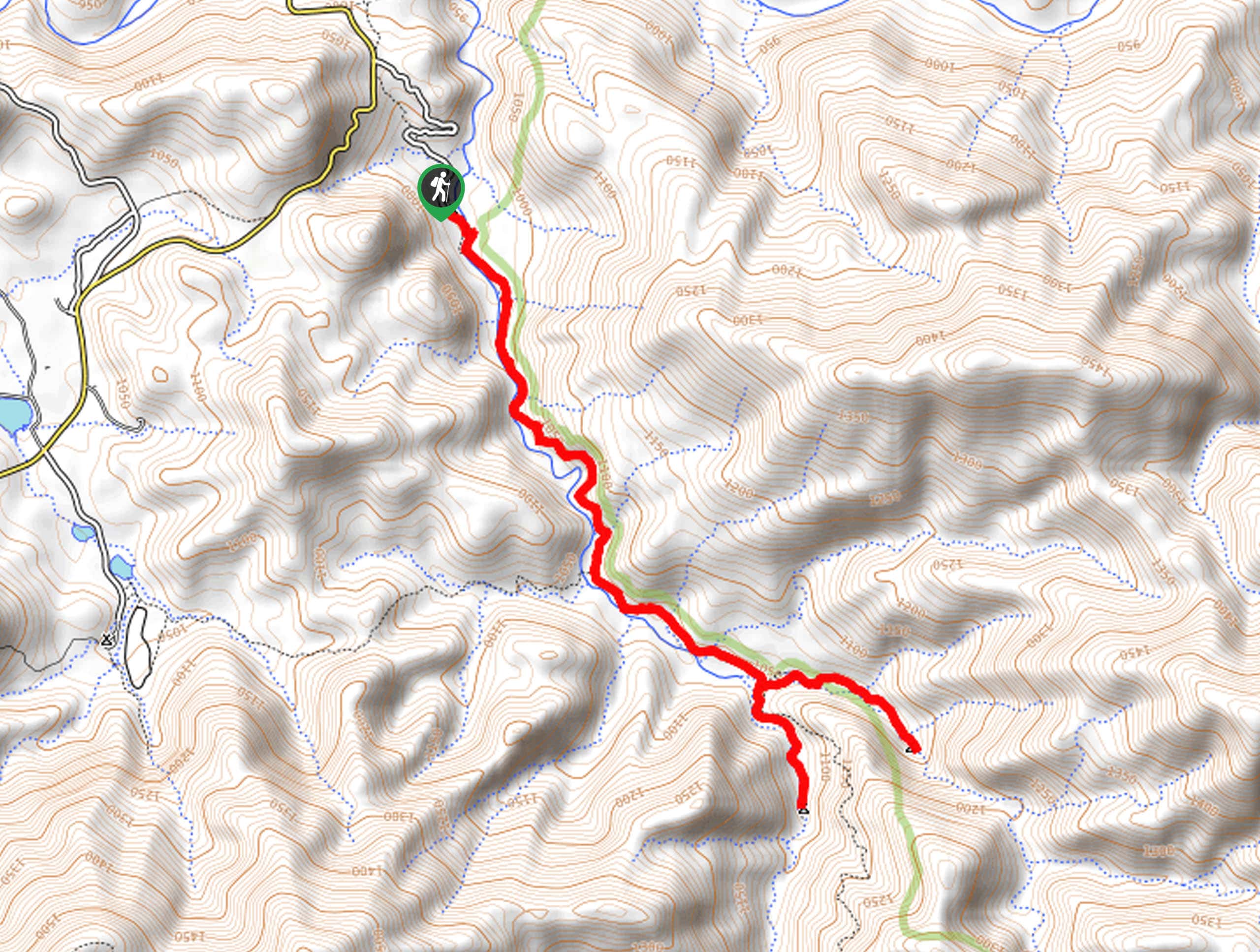Lion Canyon Trail Map