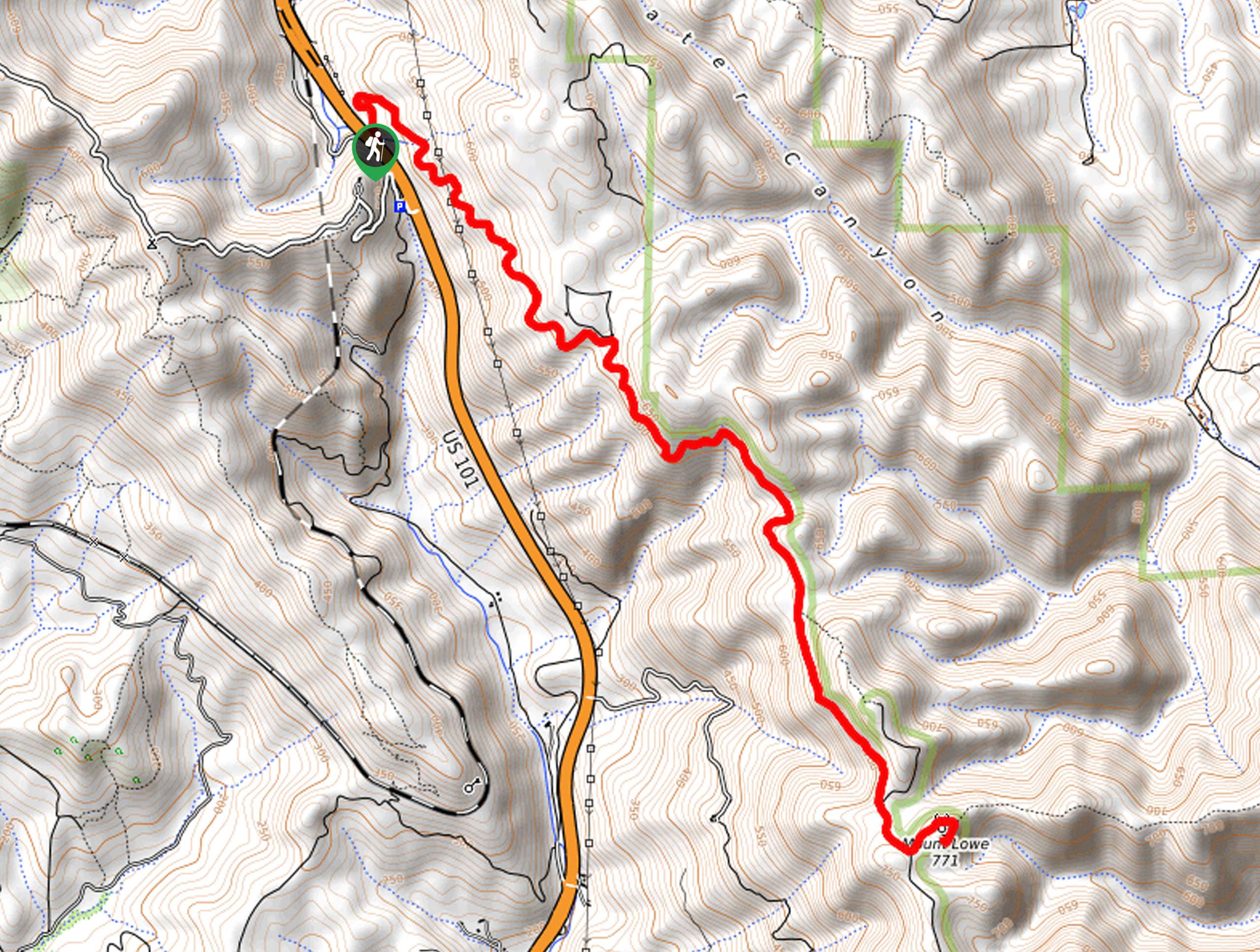 Mount Lowe Trail Map