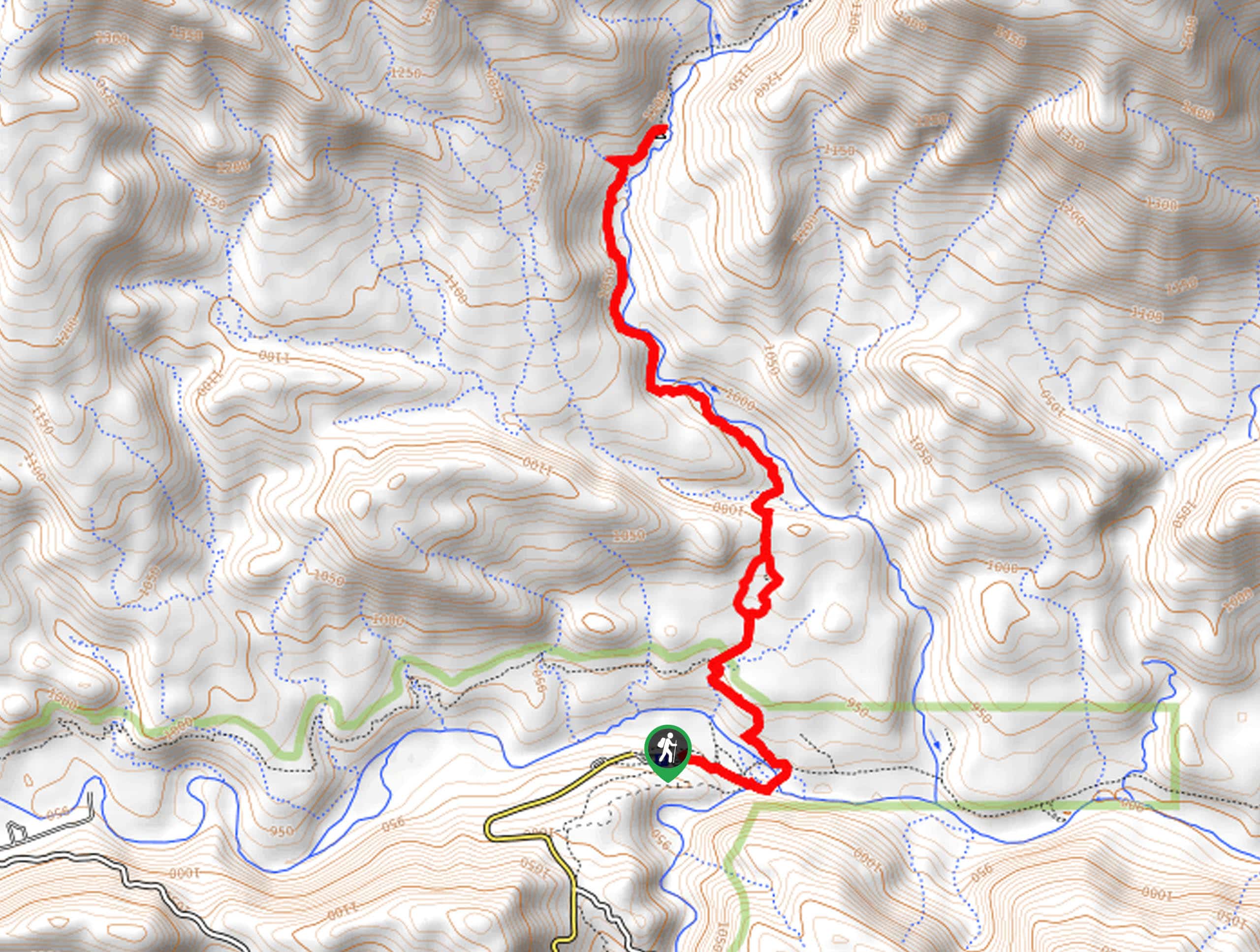 Piedra Blanca Camp Trail Map