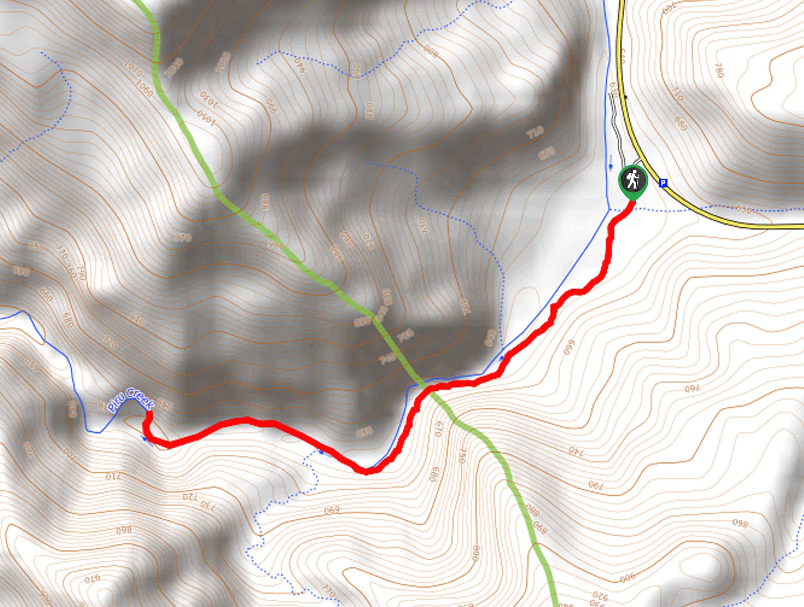 Piru Creek Trail Map