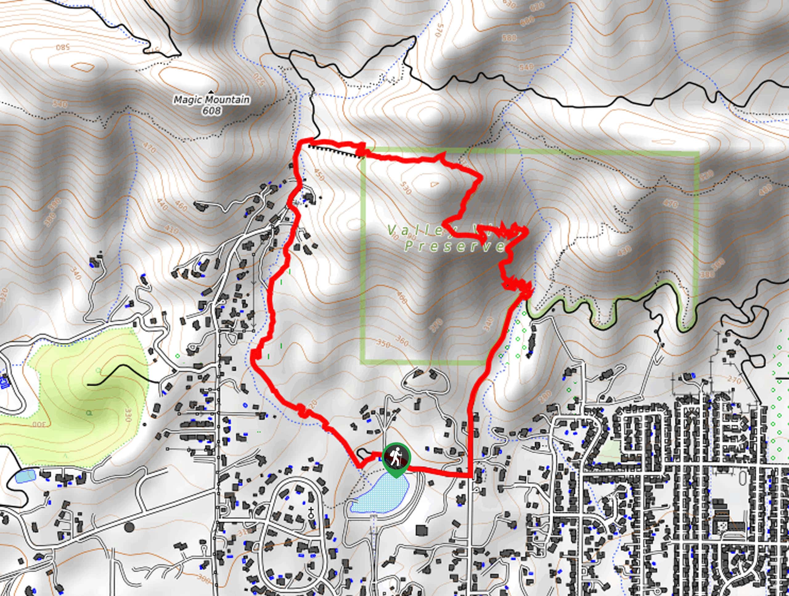 Pratt and Fox Canyon Loop Map