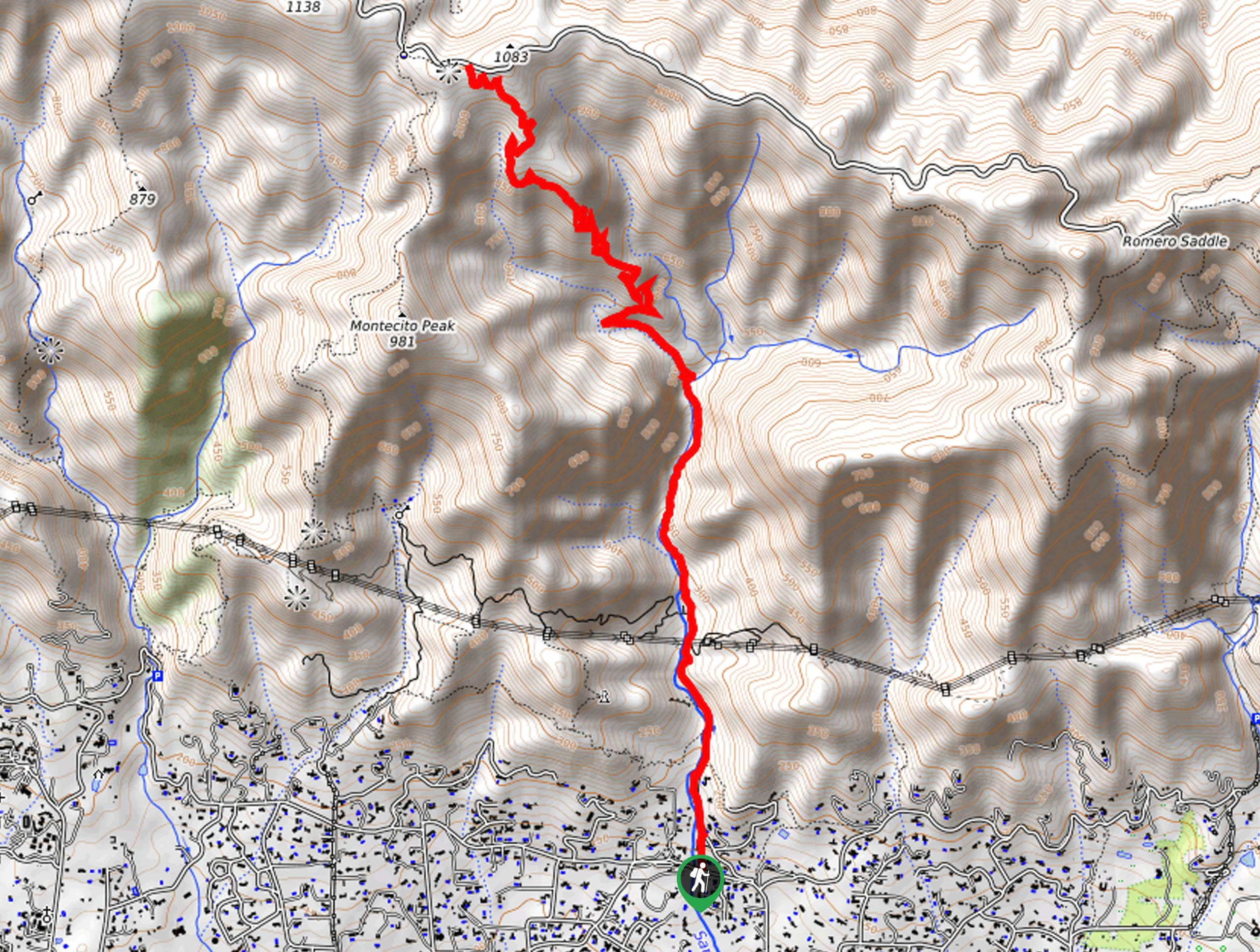 San Ysidro Trail Map