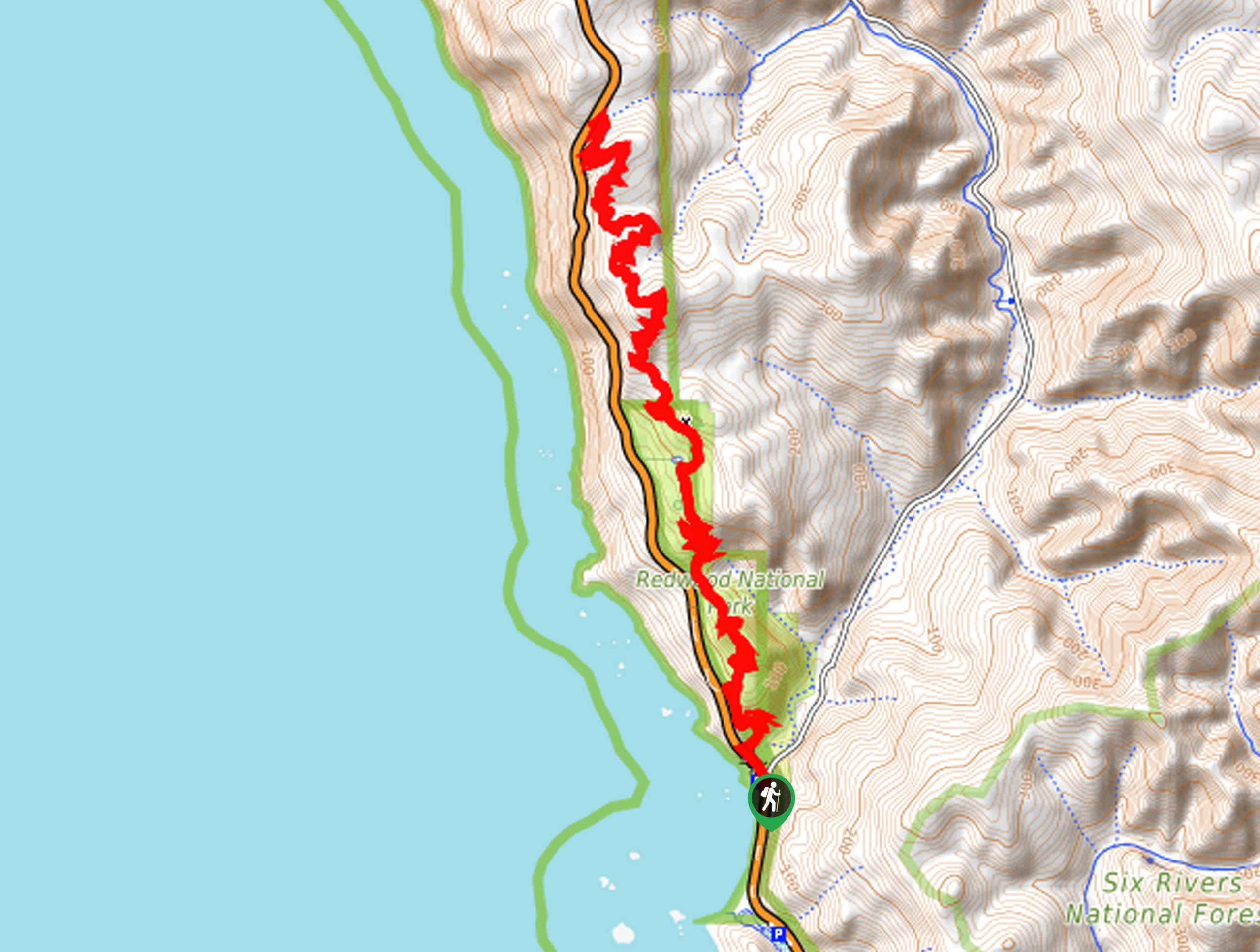 Coastal Trail: DeMartin Section Map