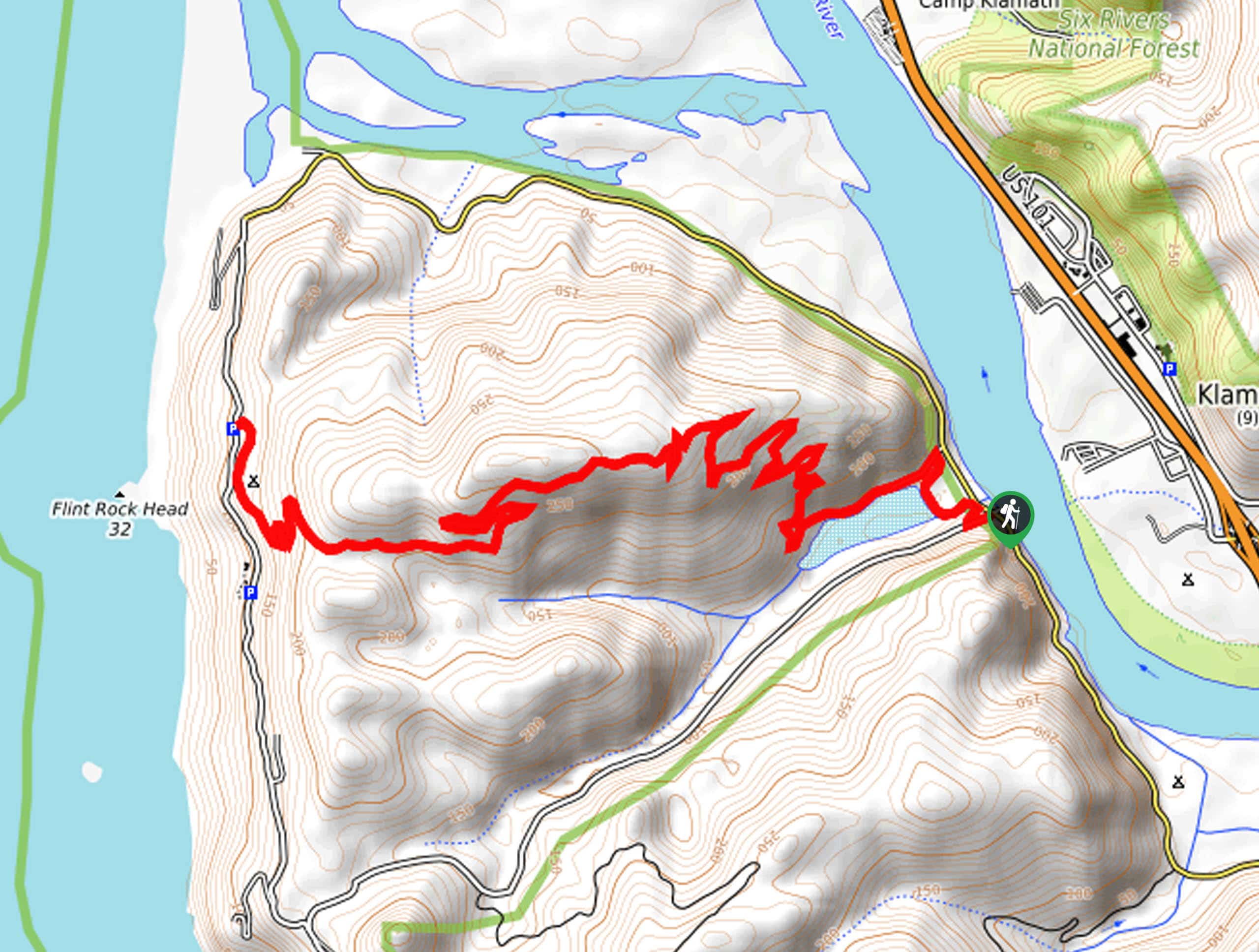 Flint Ridge Section Trail Map