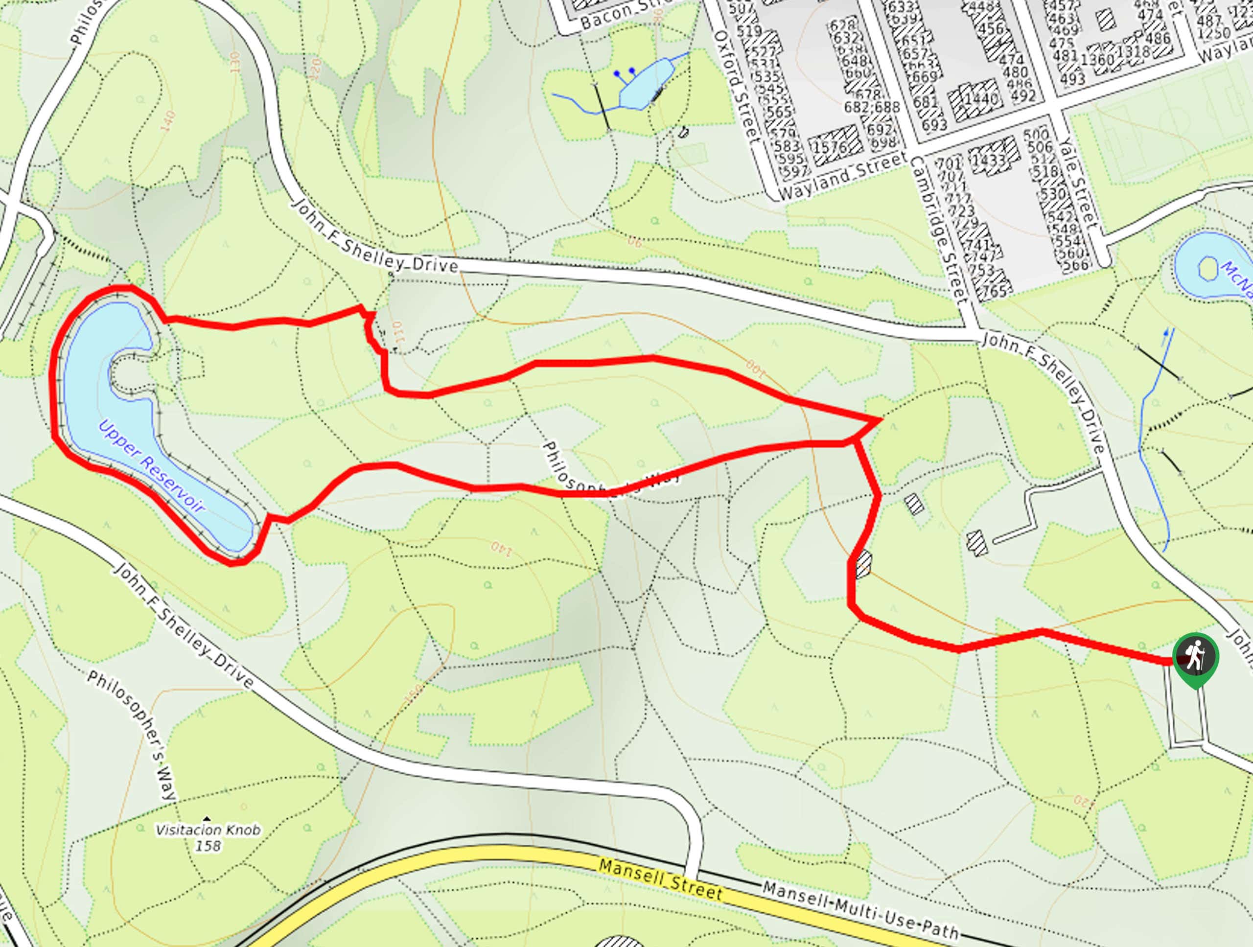 John McLaren Park Loop Hike Map