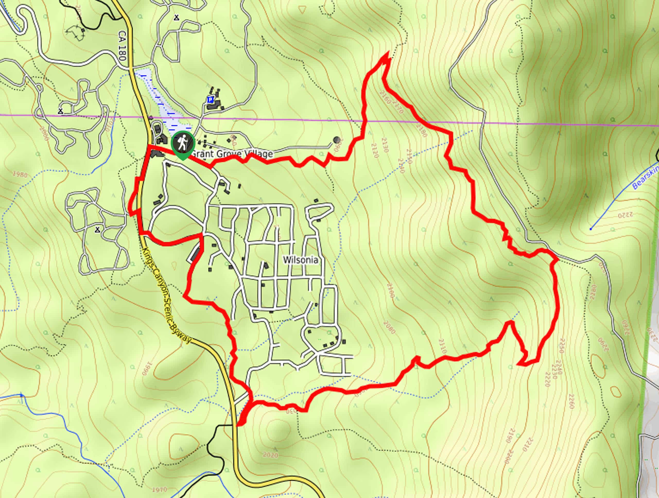 Manzanita and Azalea Trail Map
