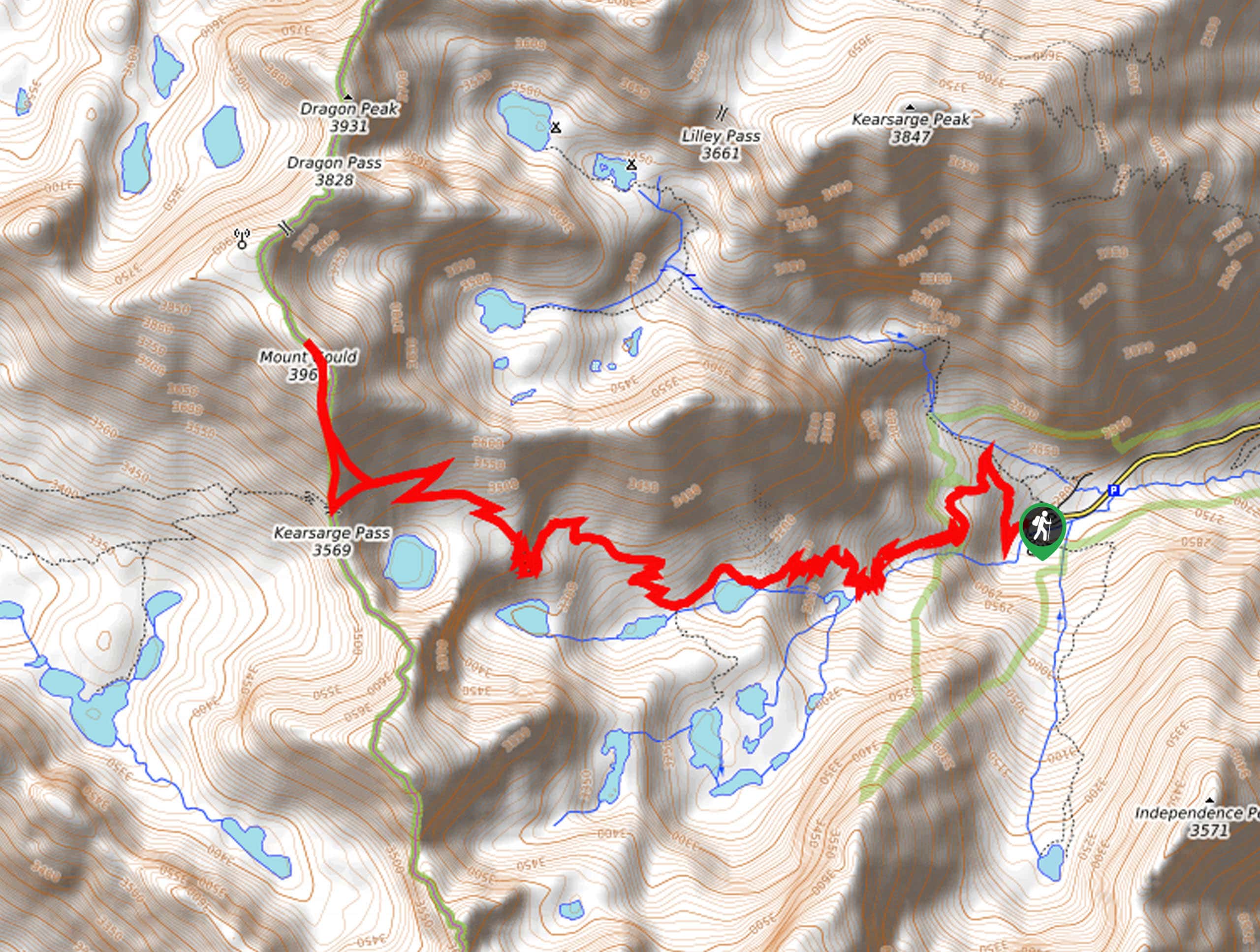 Mount Gould Trail Map