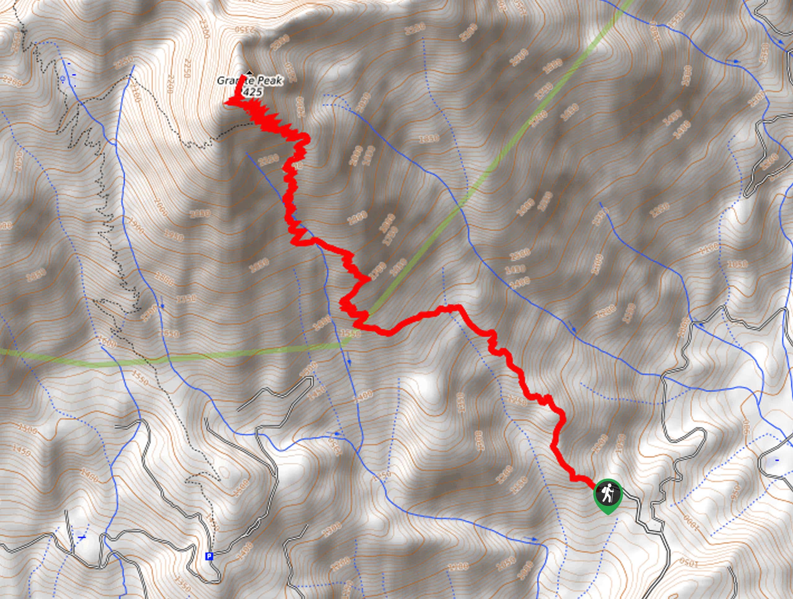 Granite Peak Trail Map