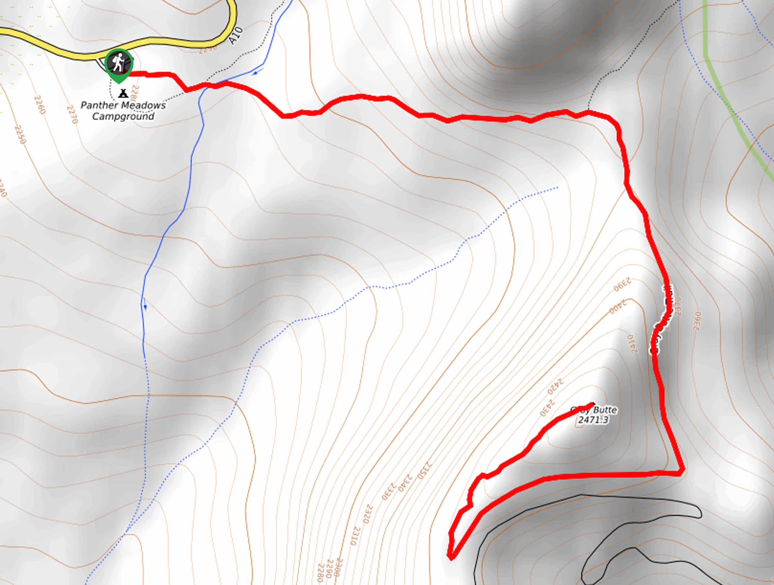 Gray Butte Trail Map