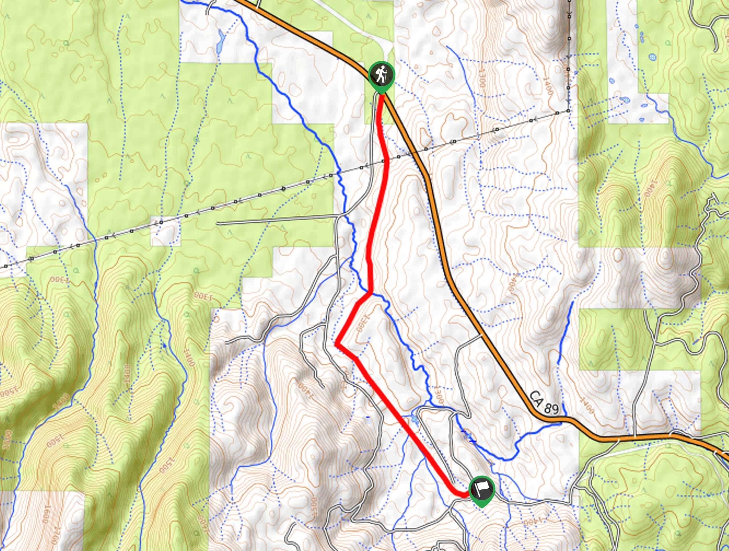 Great Shasta Rail Trail Map
