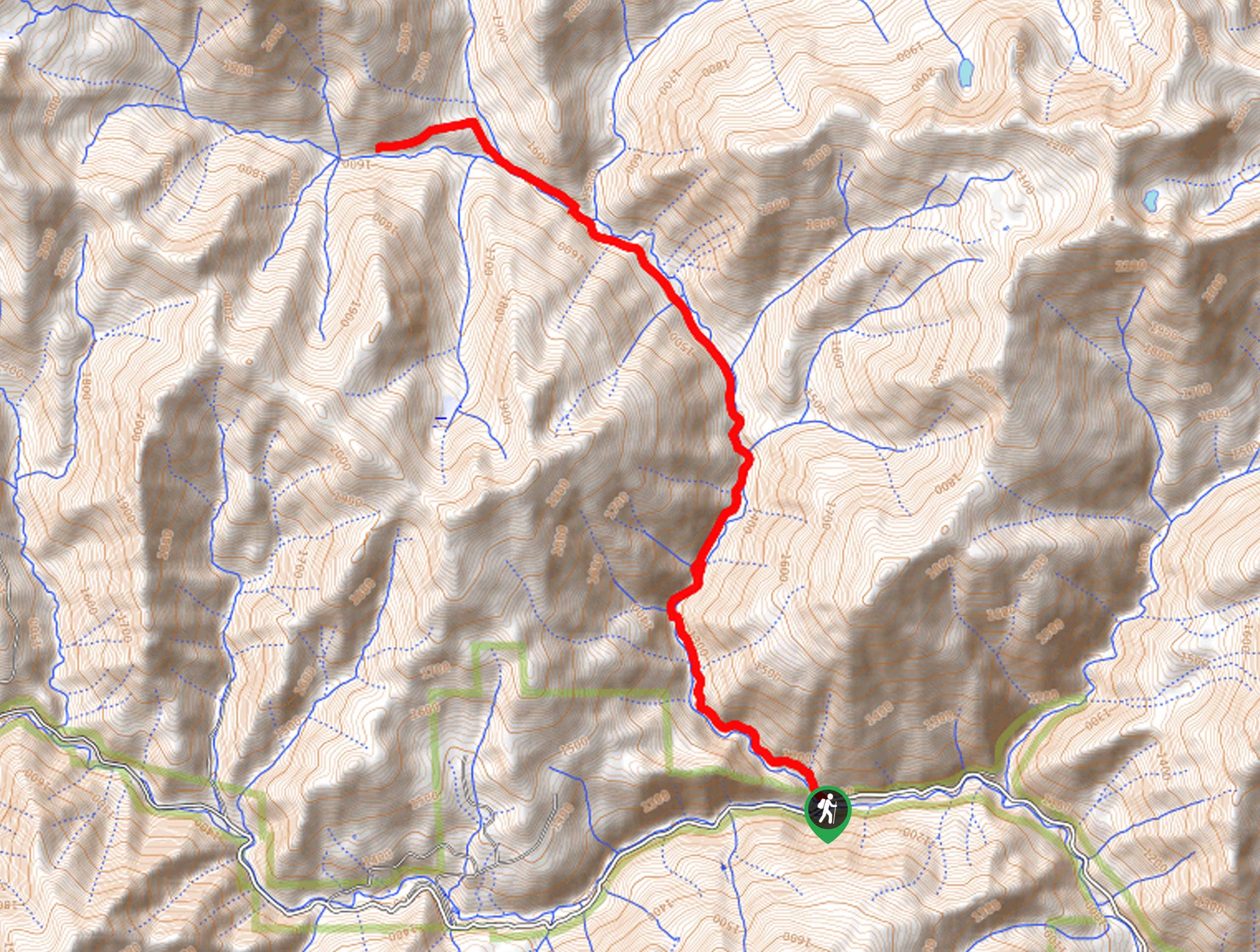 North Fork Coffee Creek Trail Map