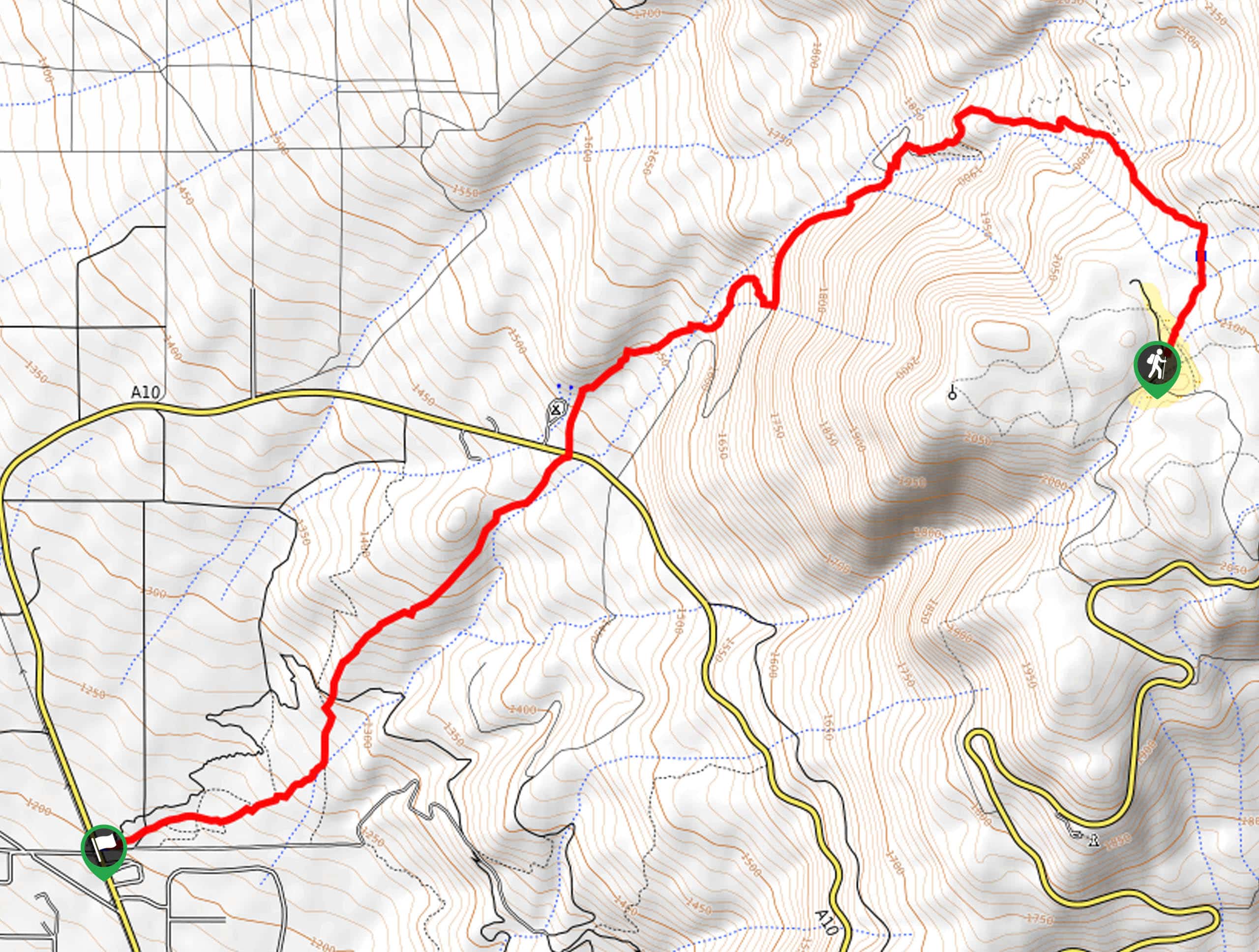 Sisson Southern Trail Map