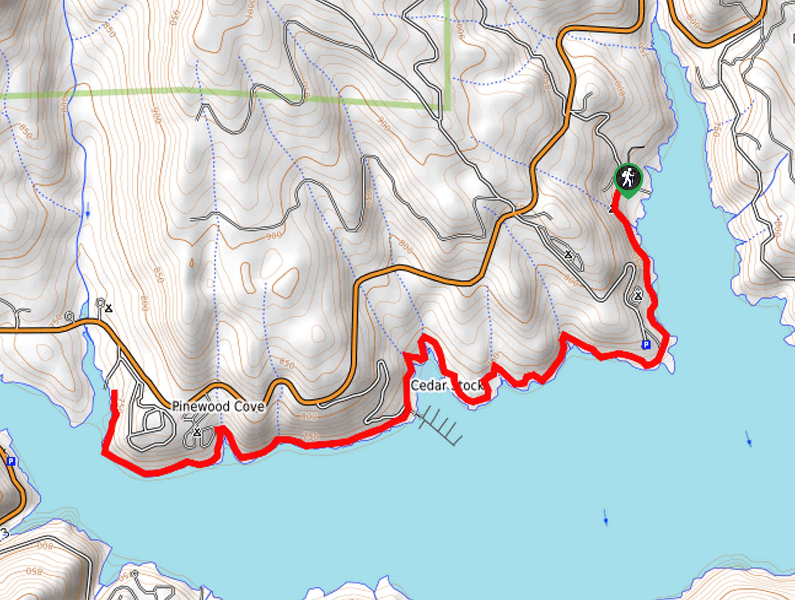 Trinity Lakeshore Trail Map