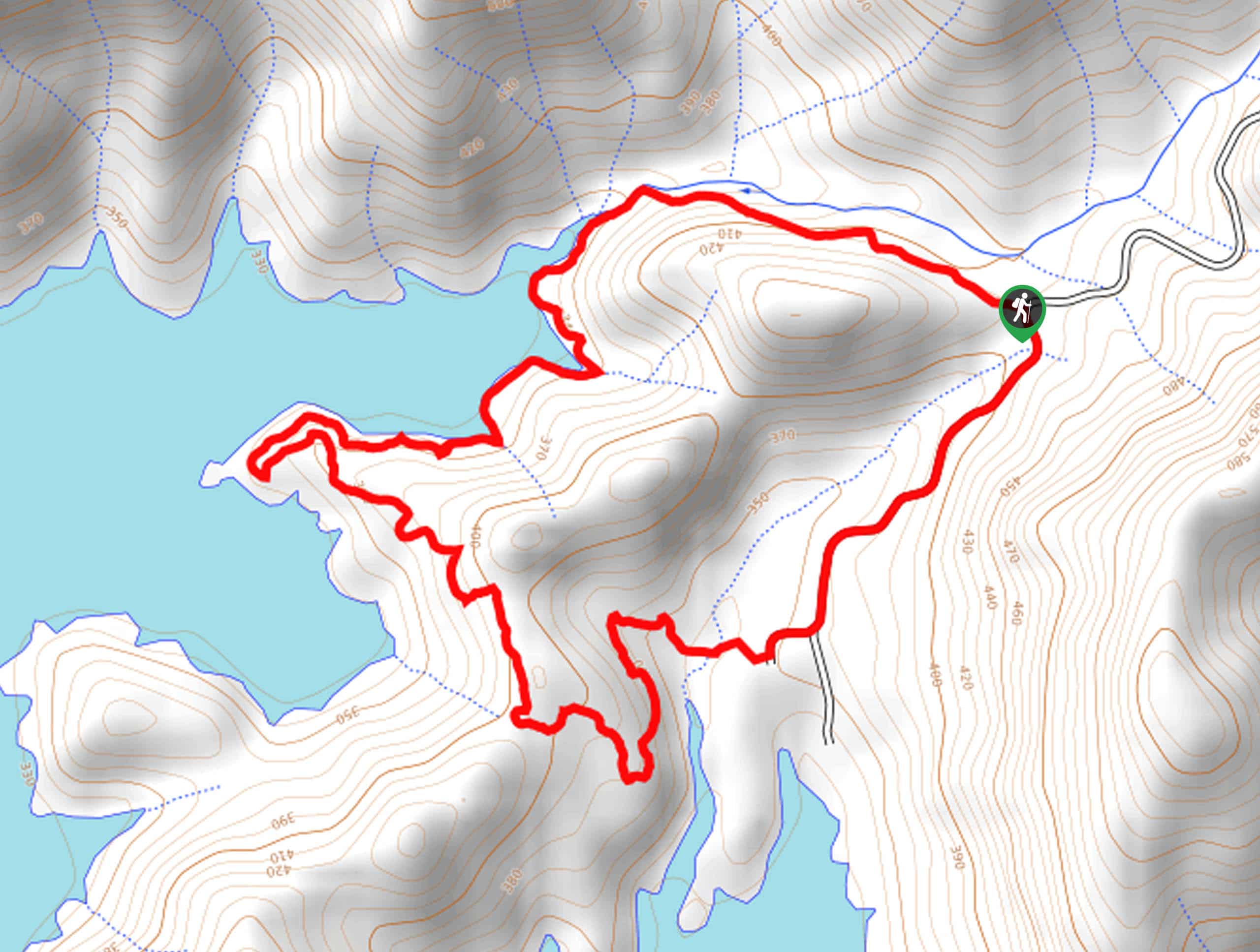Waters Gulch Loop Trail Map