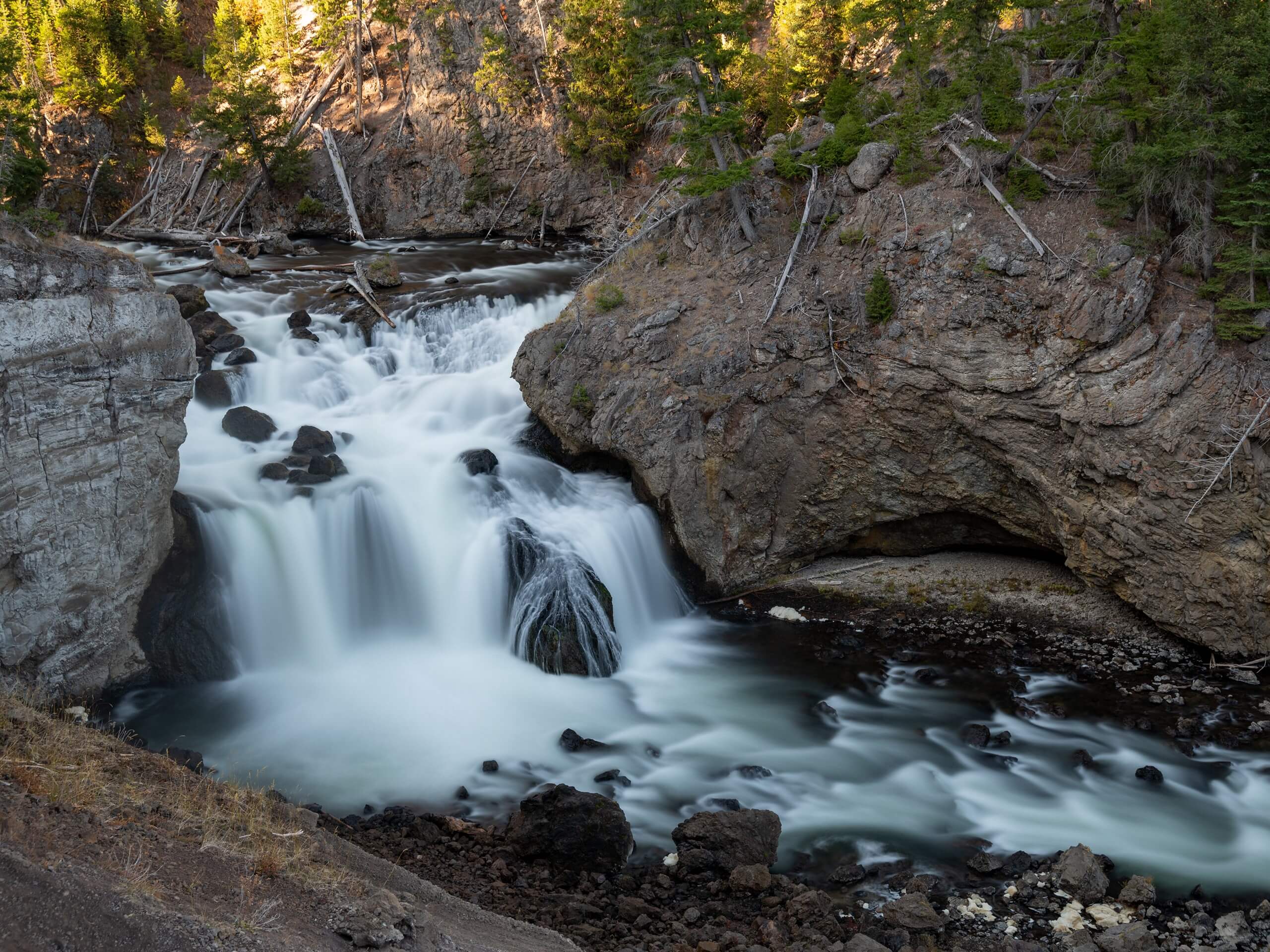 Firehole Falls via the Little Firehole Trail