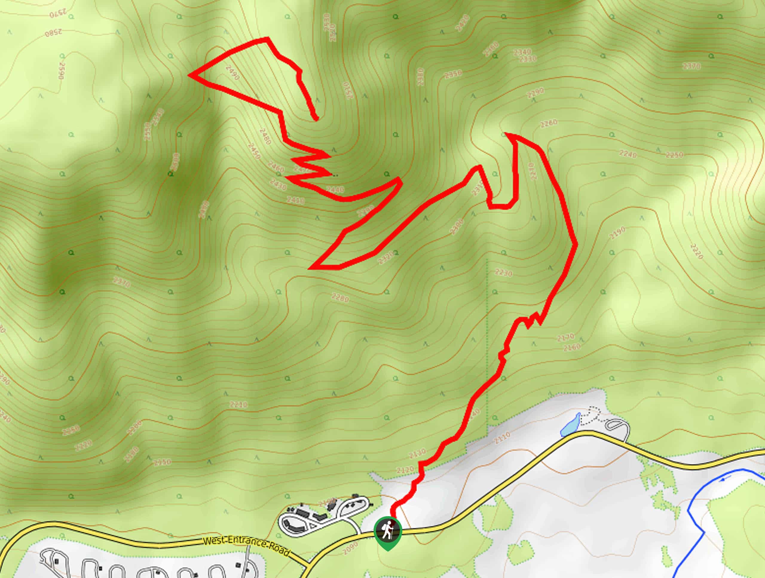 Purple Mountain Trail Map