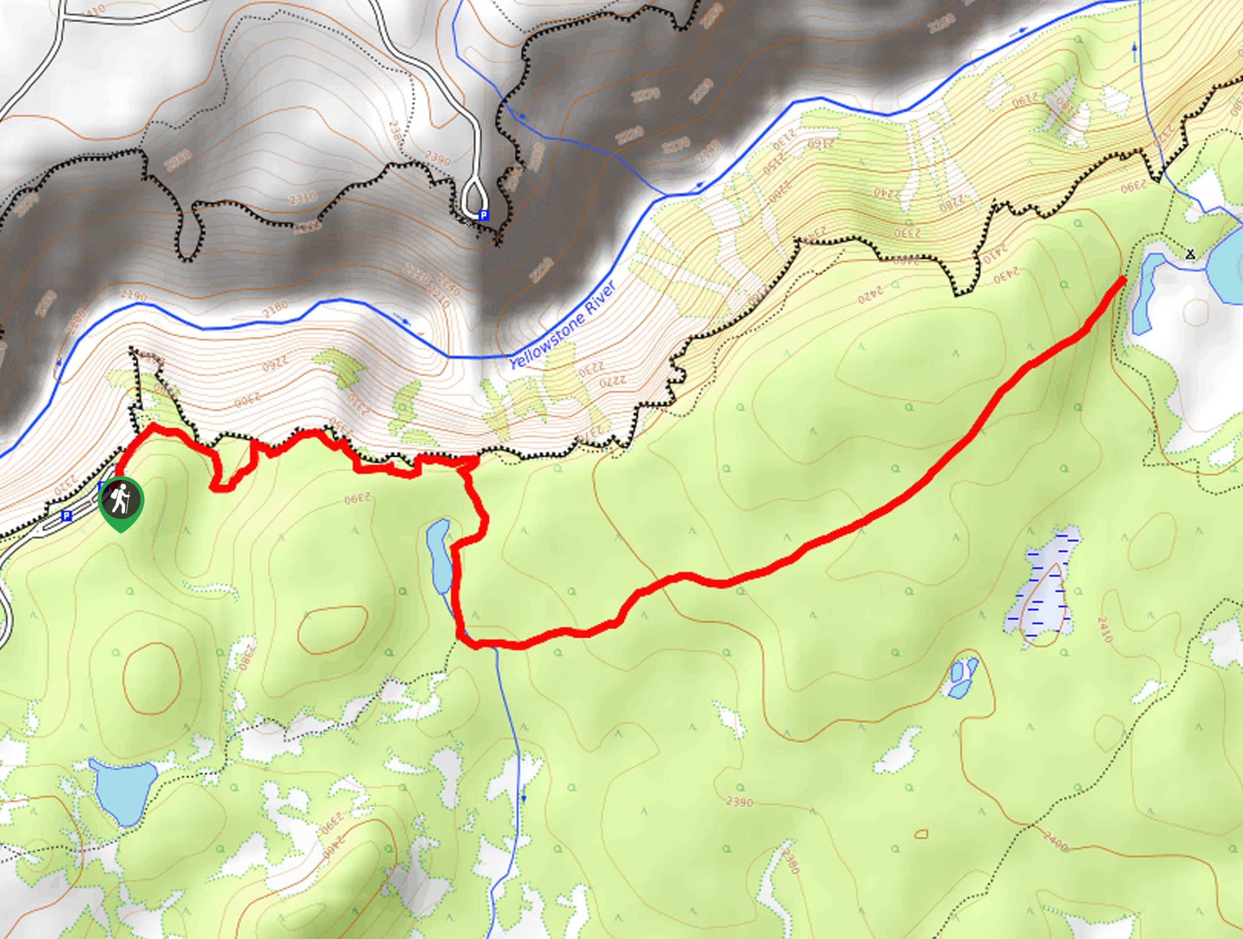 Ribbon Lake Trail Map