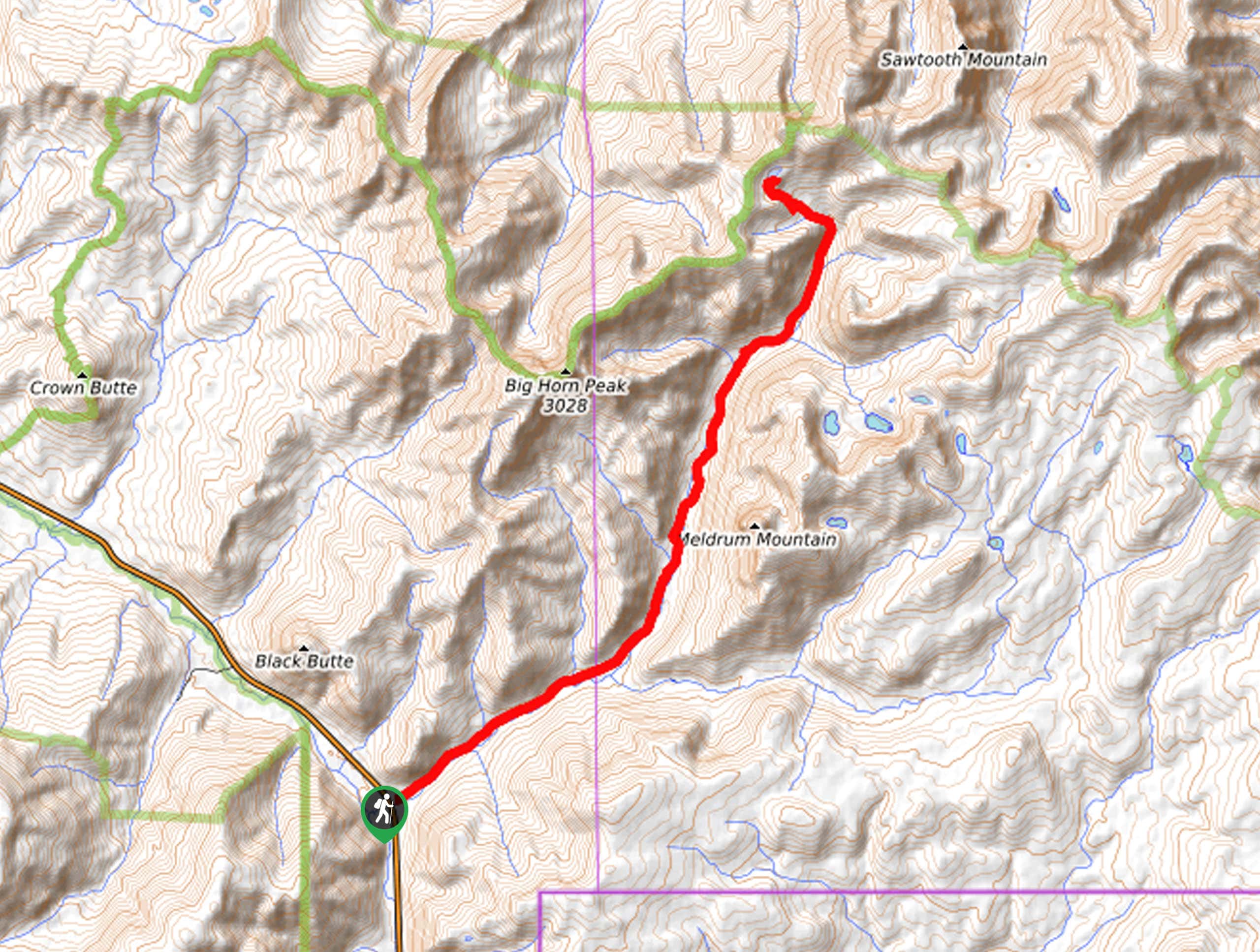 Specimen Creek Trail Map