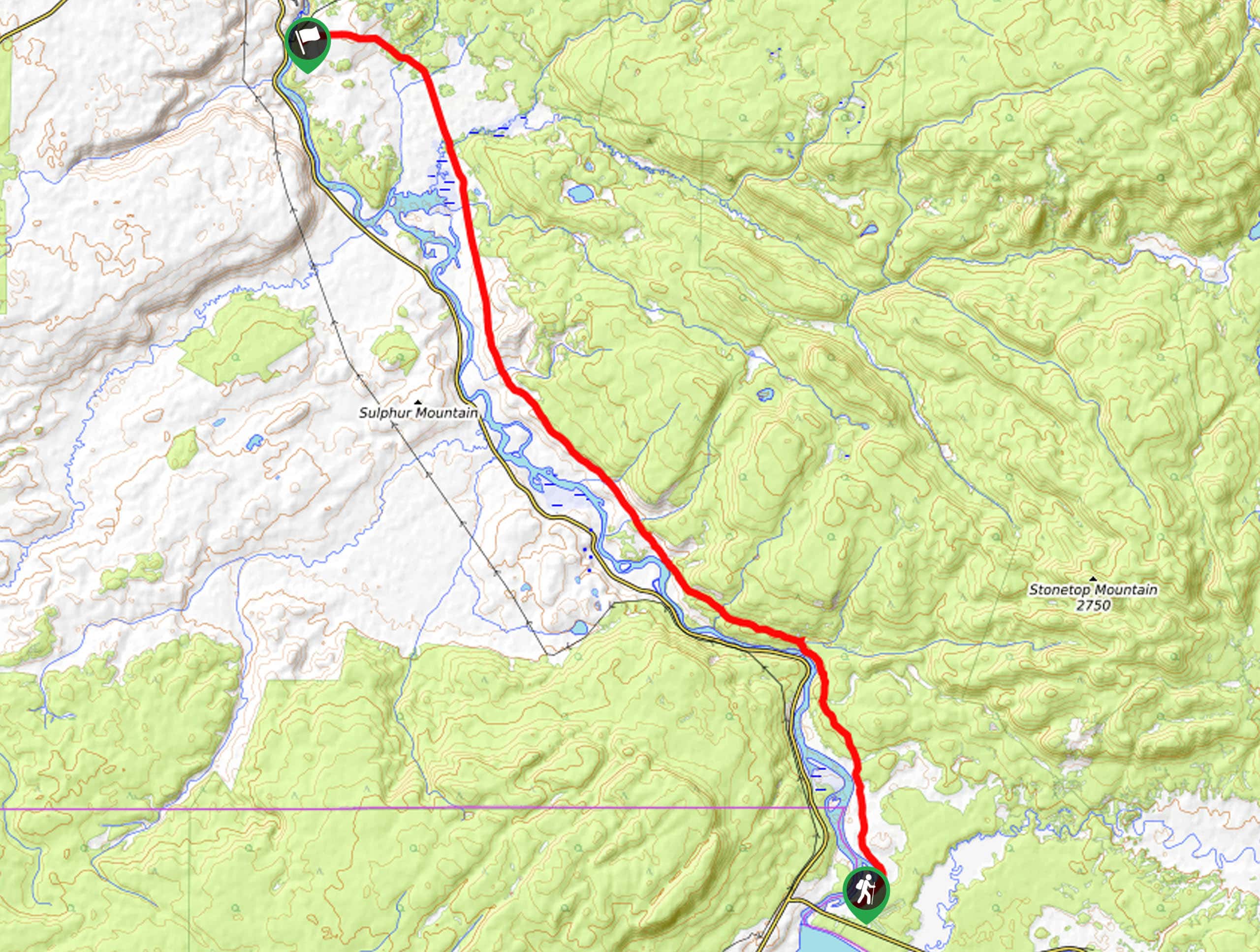 The Howard Eaton Trail Map