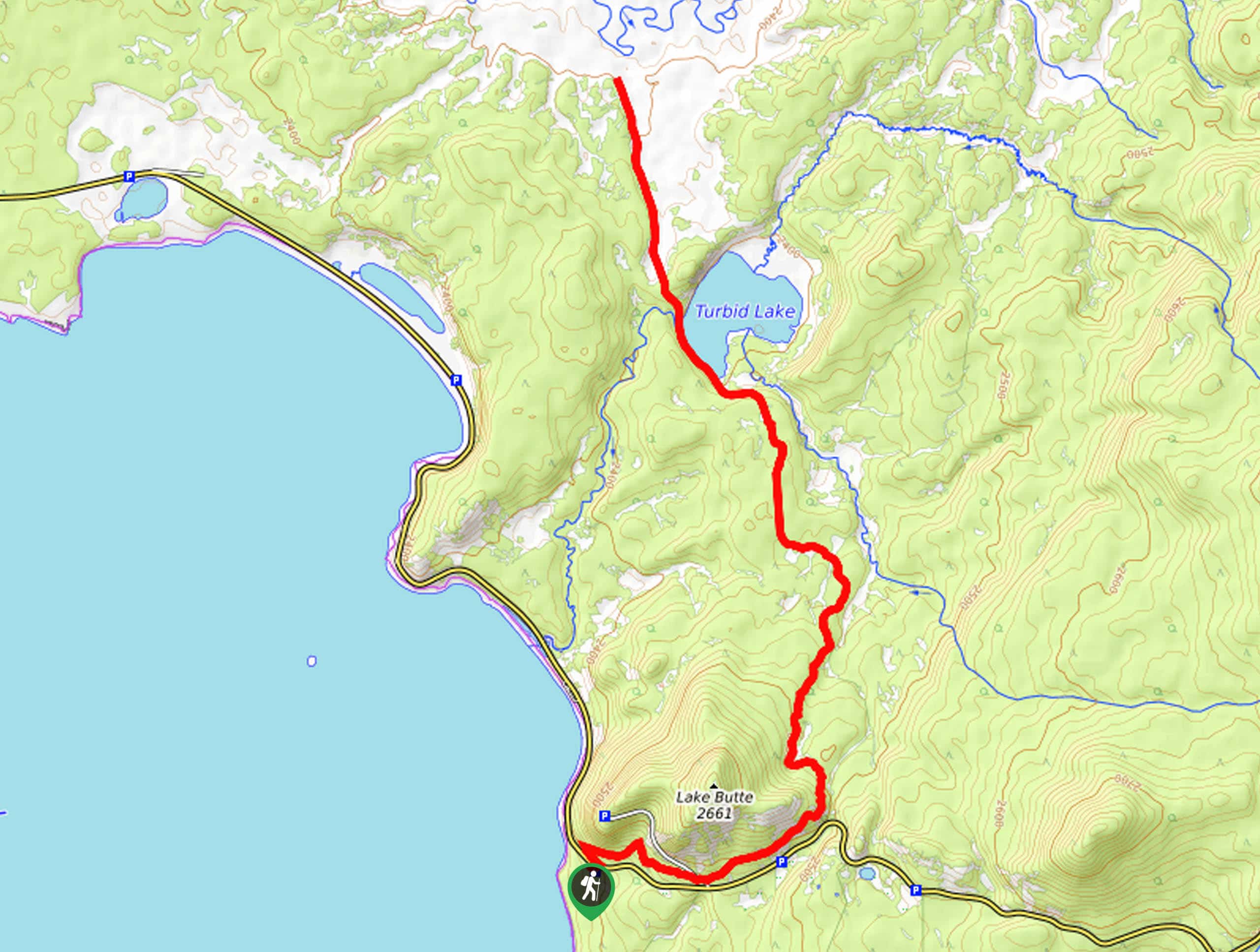 Turbid Lake Trail Map