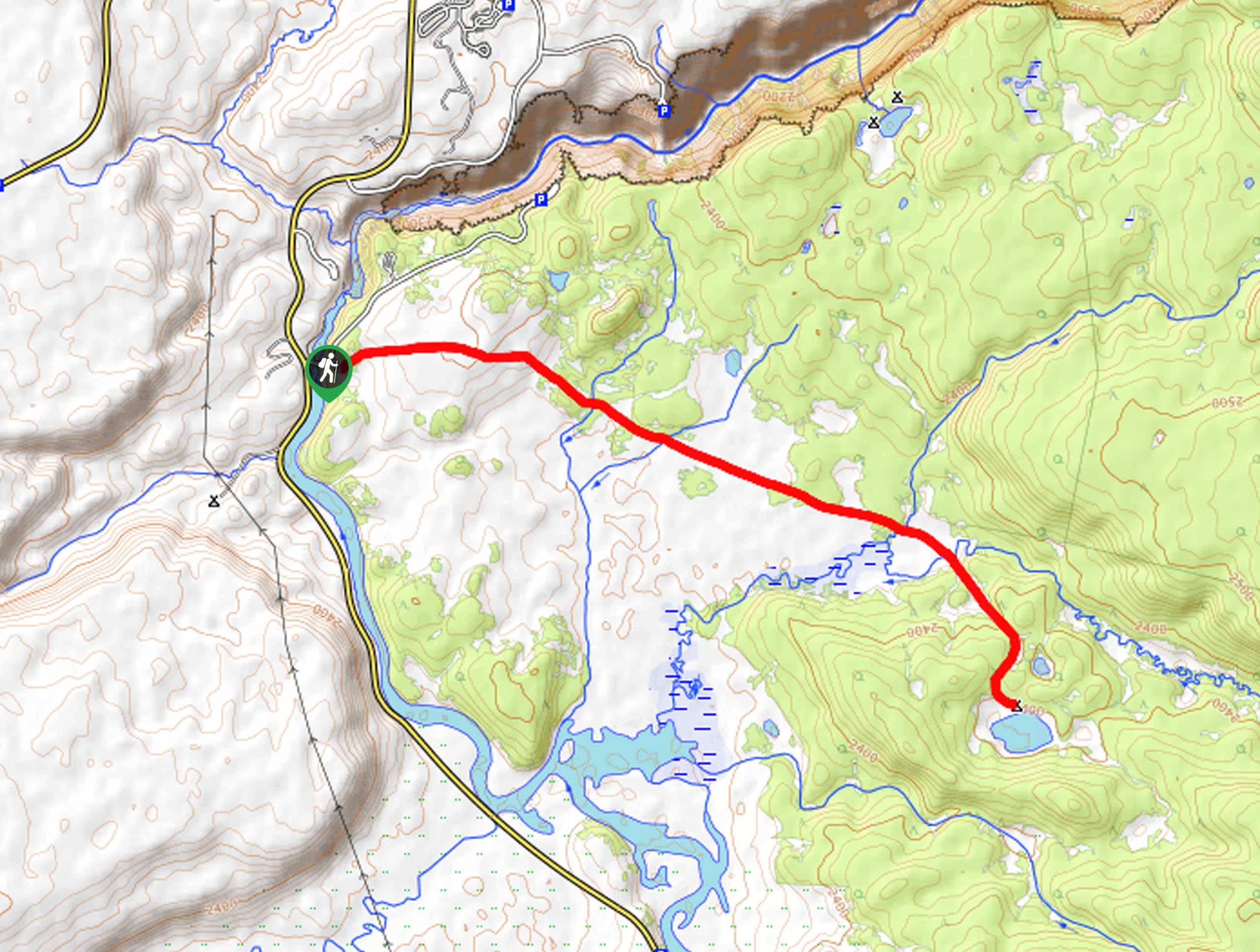 Wrangler Lake Trail Map