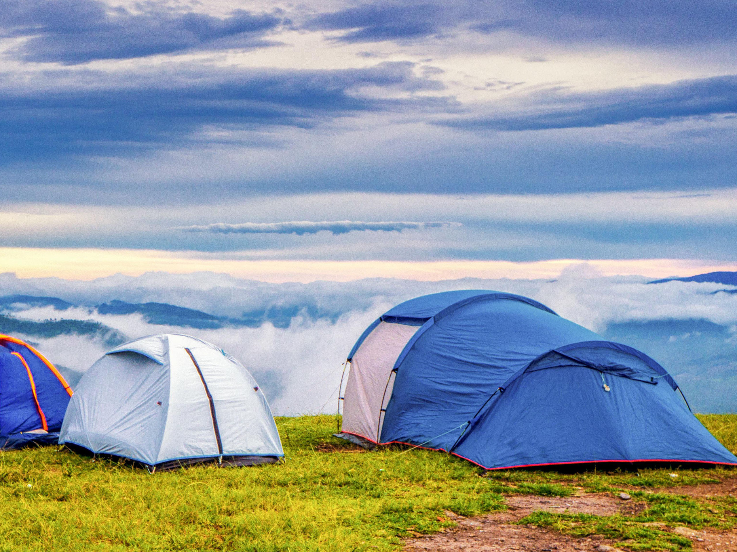 Camping is the most economical option along the Walker’s Haute Route