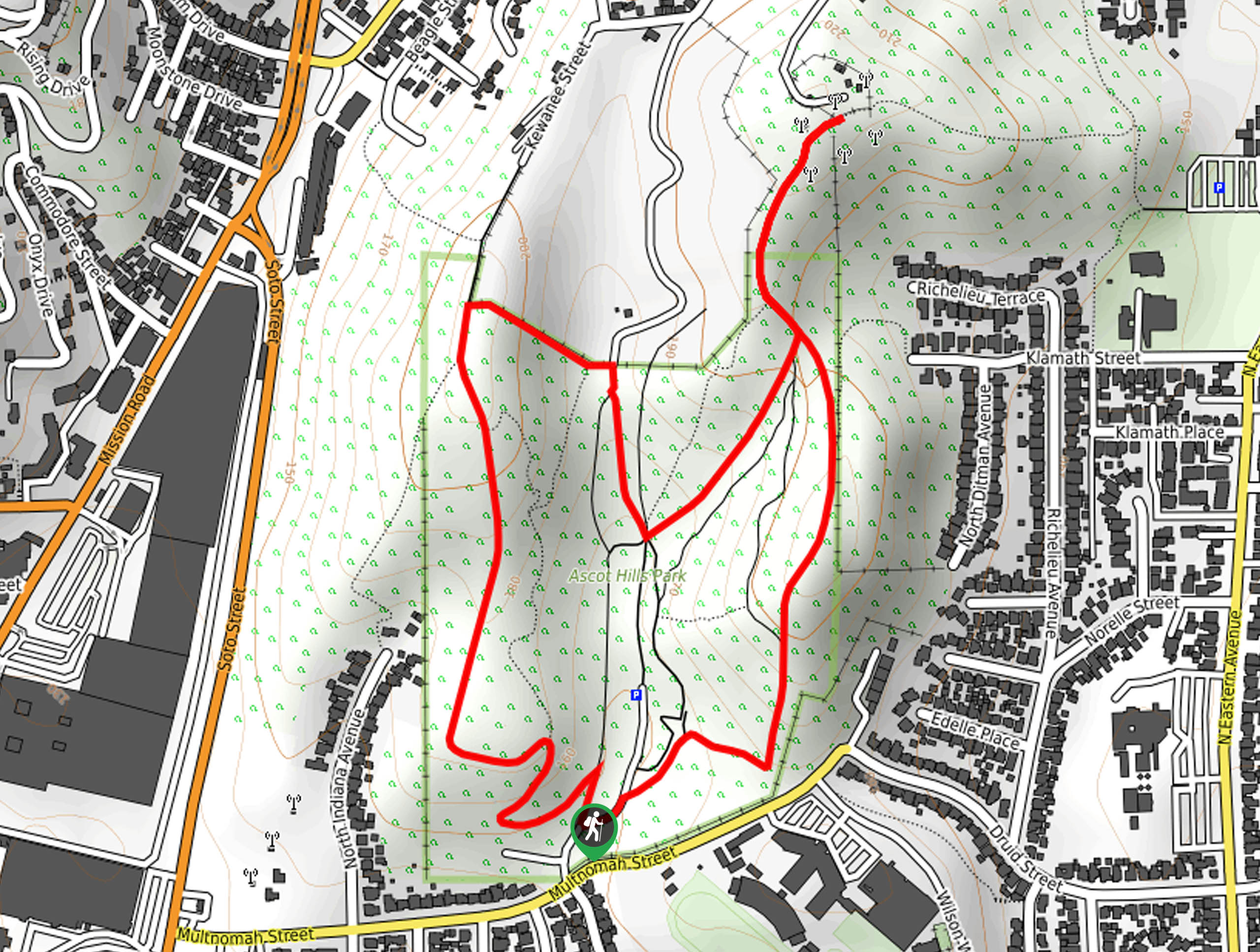 Ascot Hills Trail Map