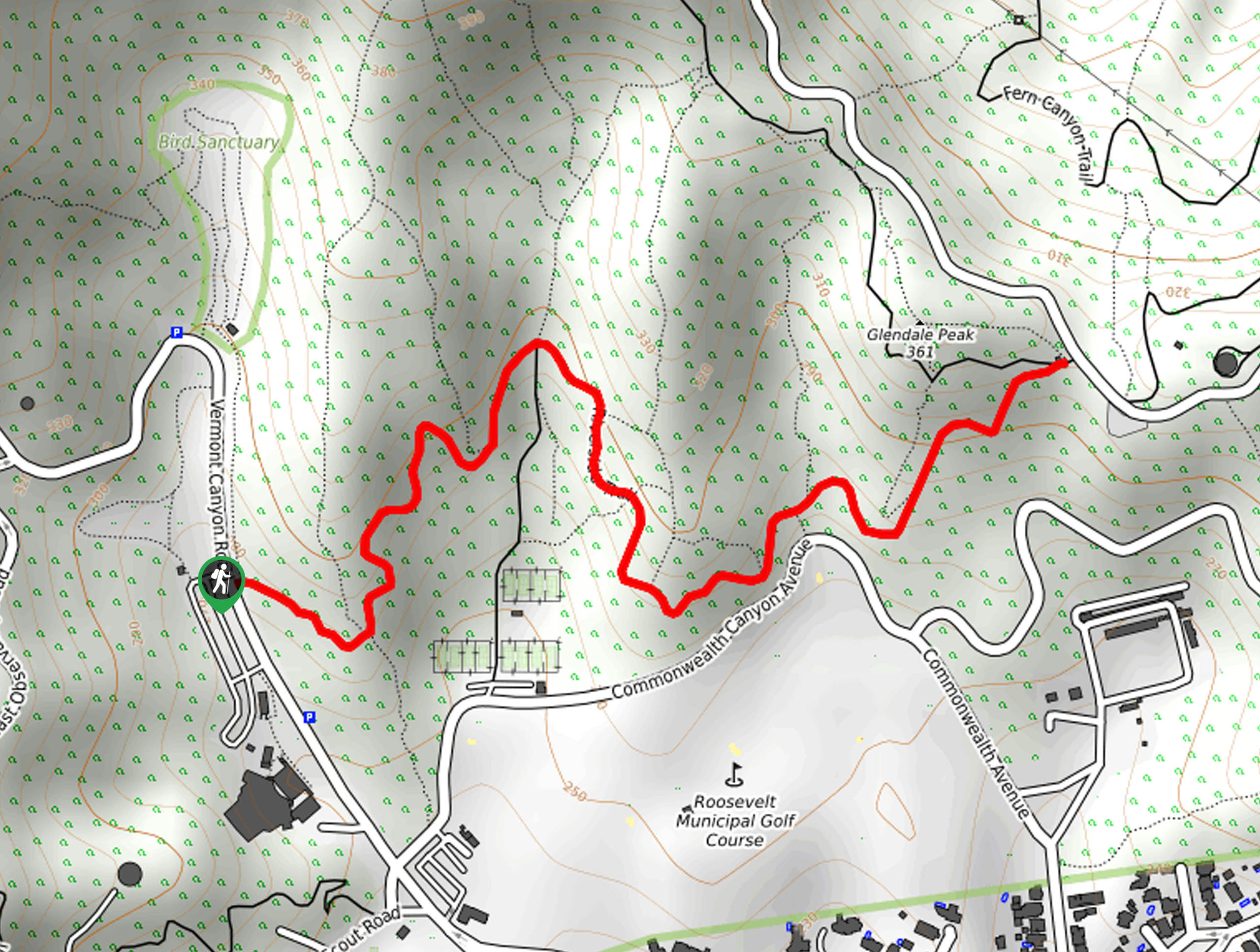 Riverside Trail to Vista Viewpoint Map
