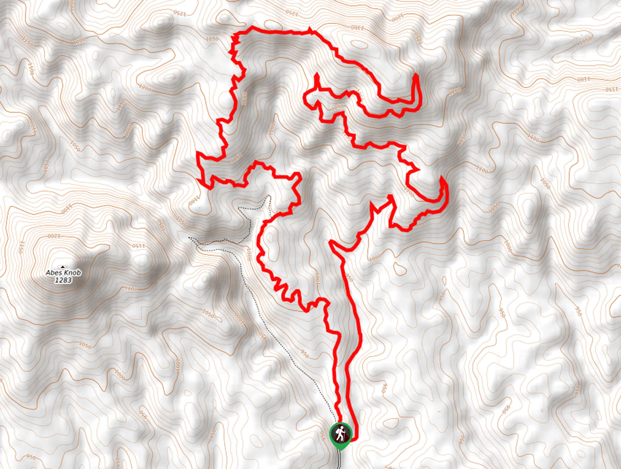 Feather Creek Long Loop Hike Map