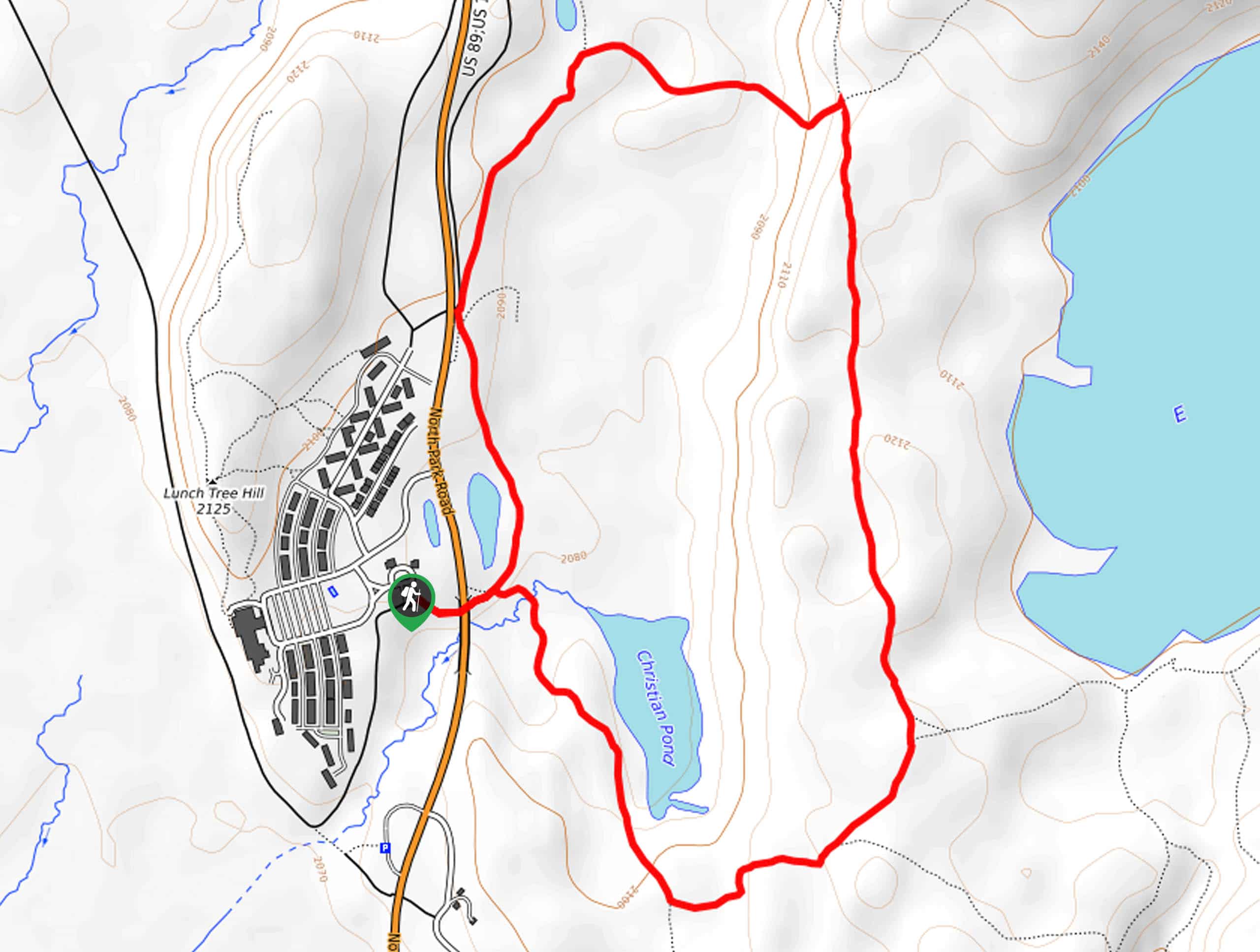Christian Pond Trail Map